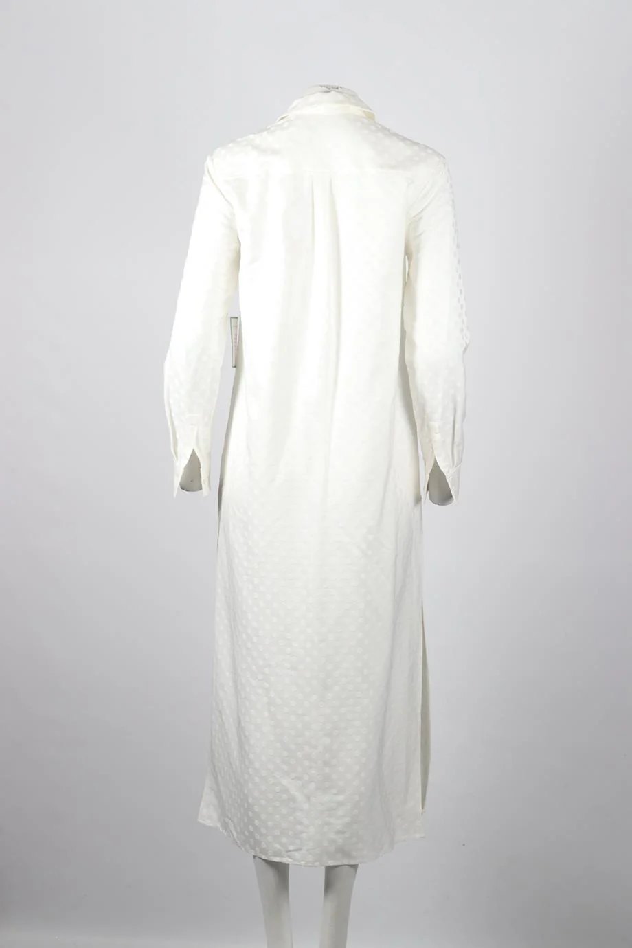 RACIL POLKA DOT SATIN MAXI DRESS FR 38 UK 10 - Image 4