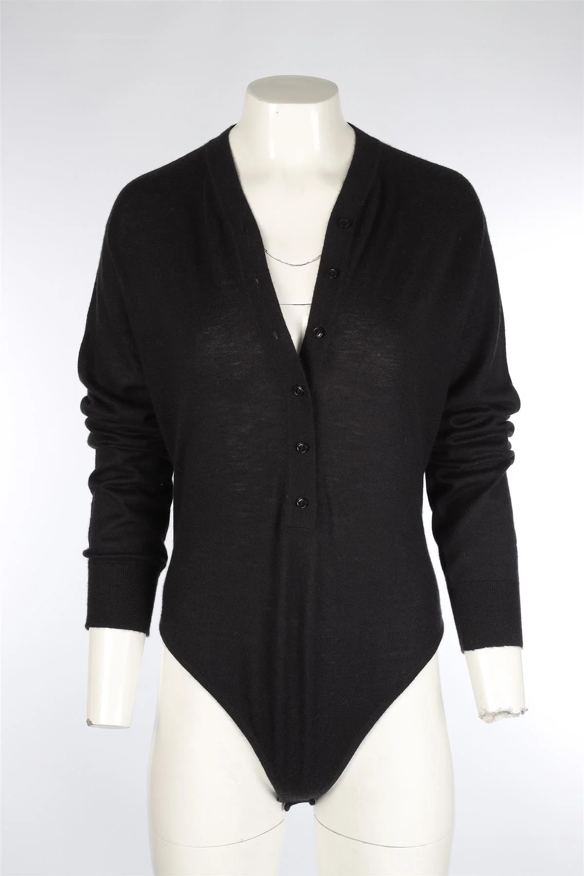 RAEY BLACK CASHMERE BODYSUIT SMALL - Image 2
