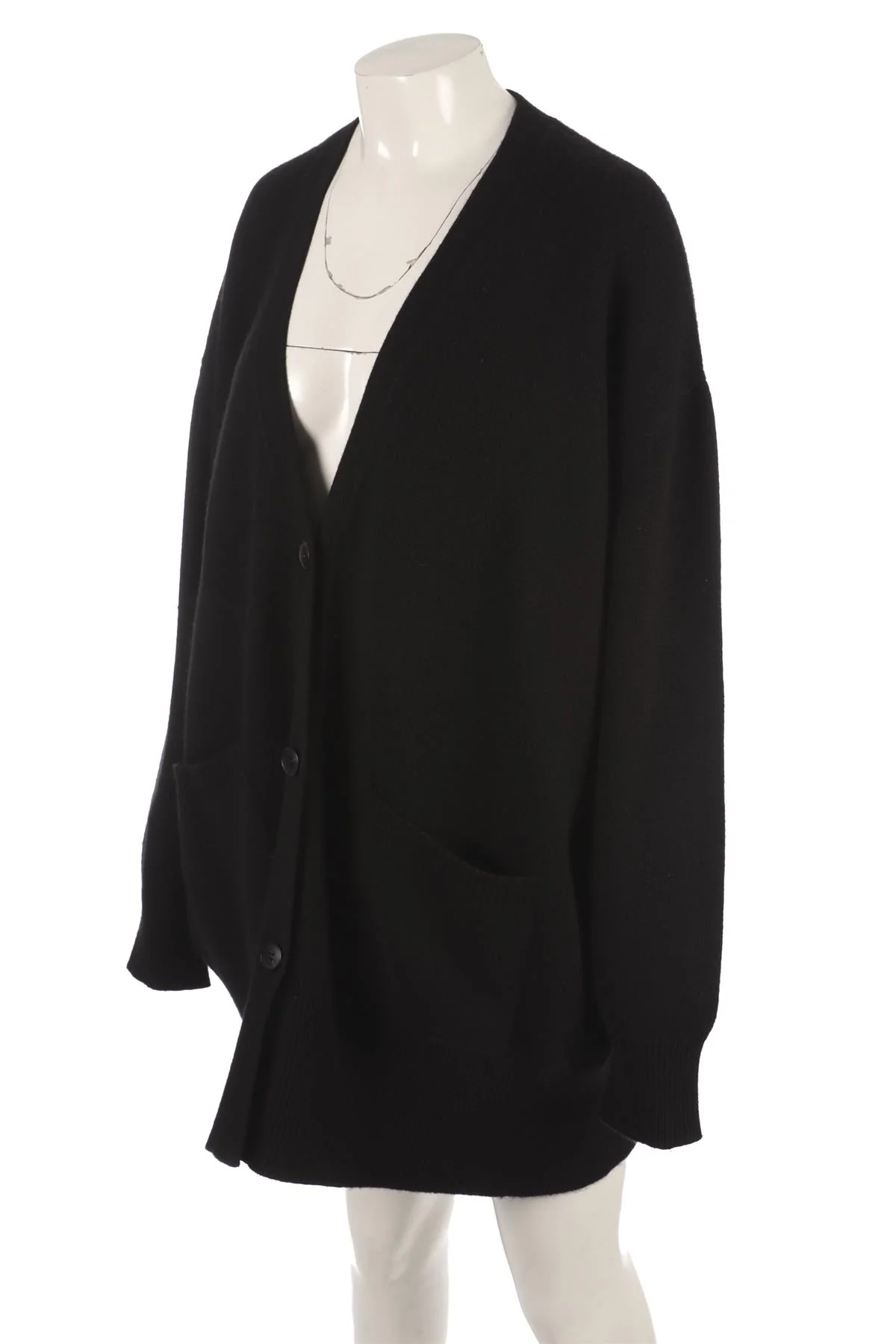 RAEY BLACK CASHMERE CARDIGAN XSMALL - Image 3