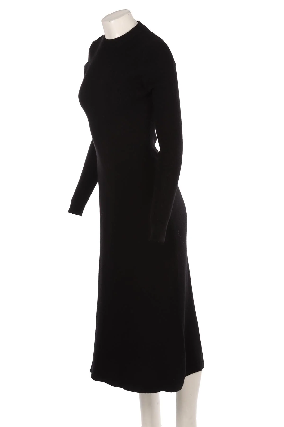 RAEY BLACK CASHMERE MAXI DRESS XSMALL - Image 3