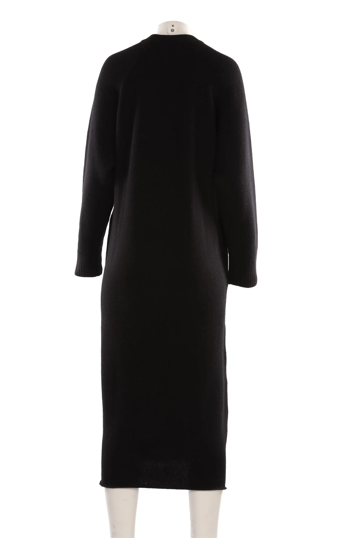 RAEY BLACK CASHMERE MAXI DRESS XXSMALL - Image 4