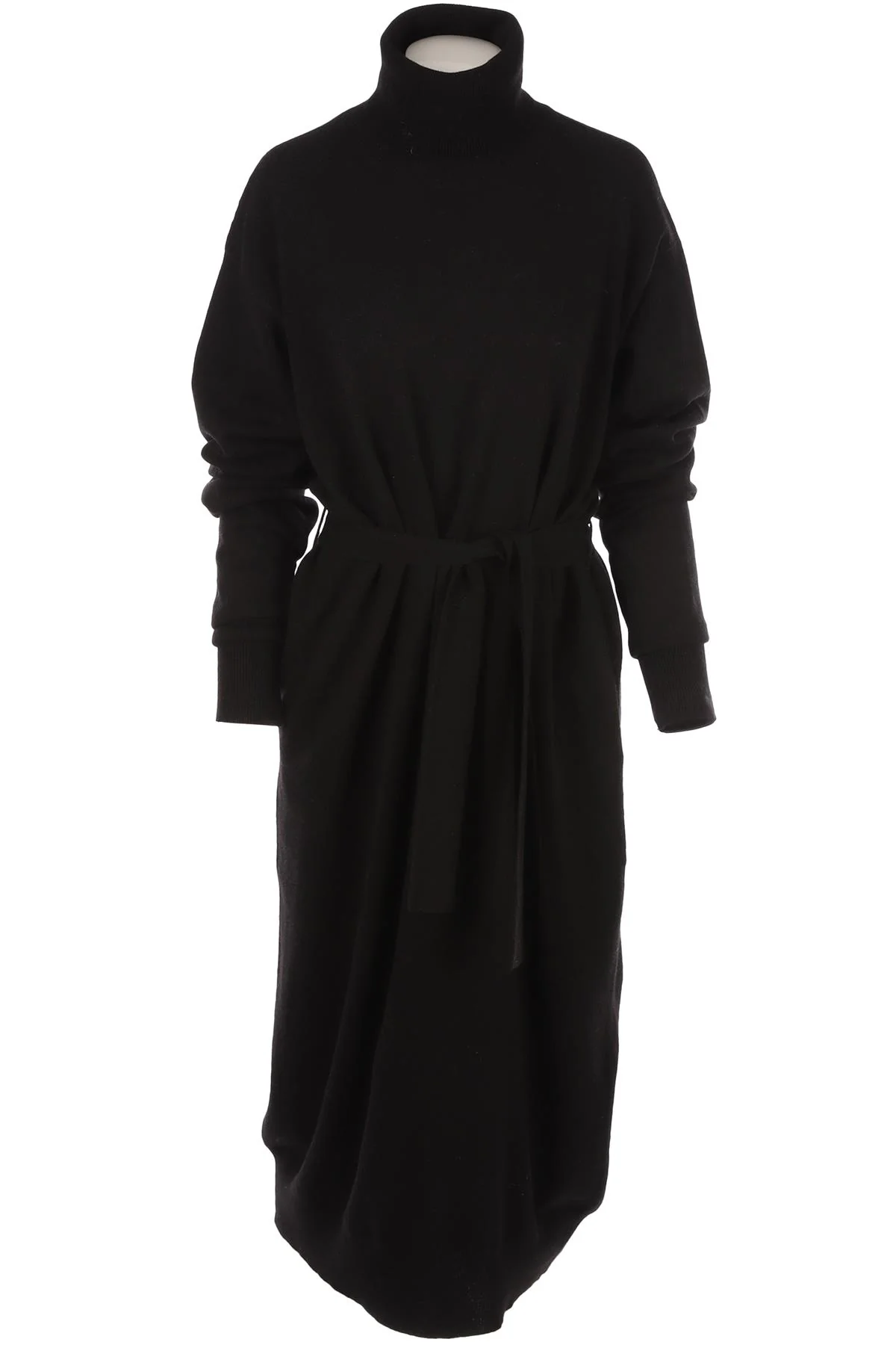 RAEY BLACK CASHMERE MAXI DRESS XXSMALL