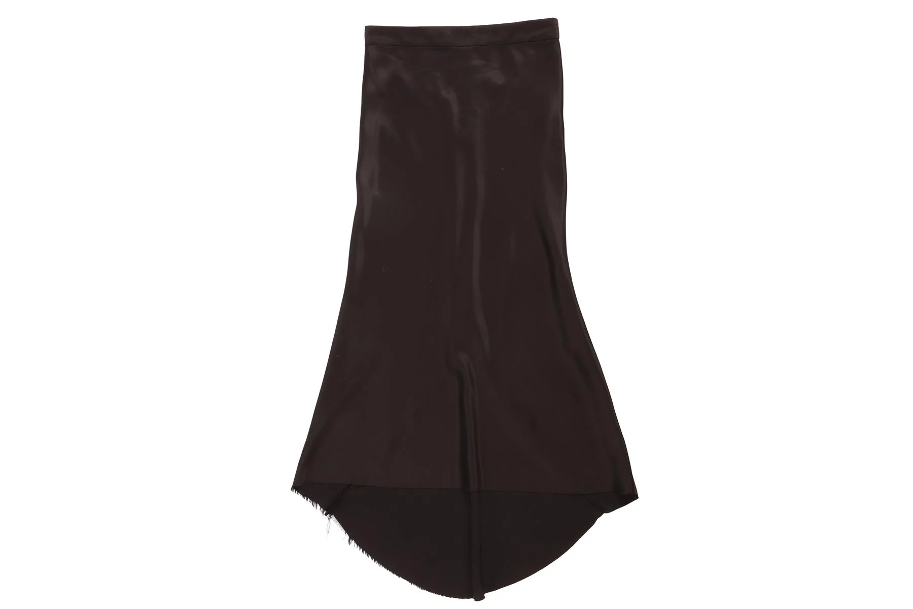 RAEY BLACK SILK MIDI SKIRT UK 6 - Image 2