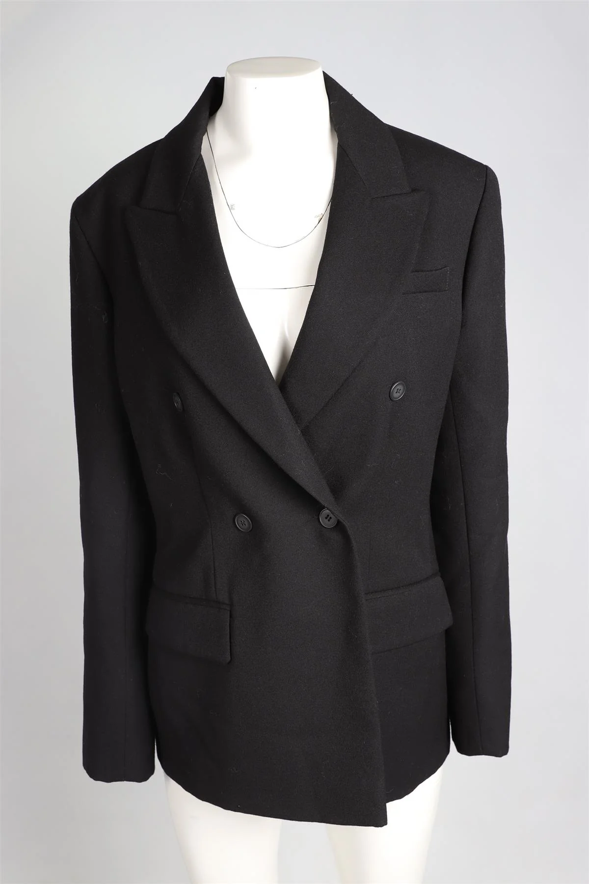 RAEY BLACK WOOL BLAZER UK 12 - Image 2