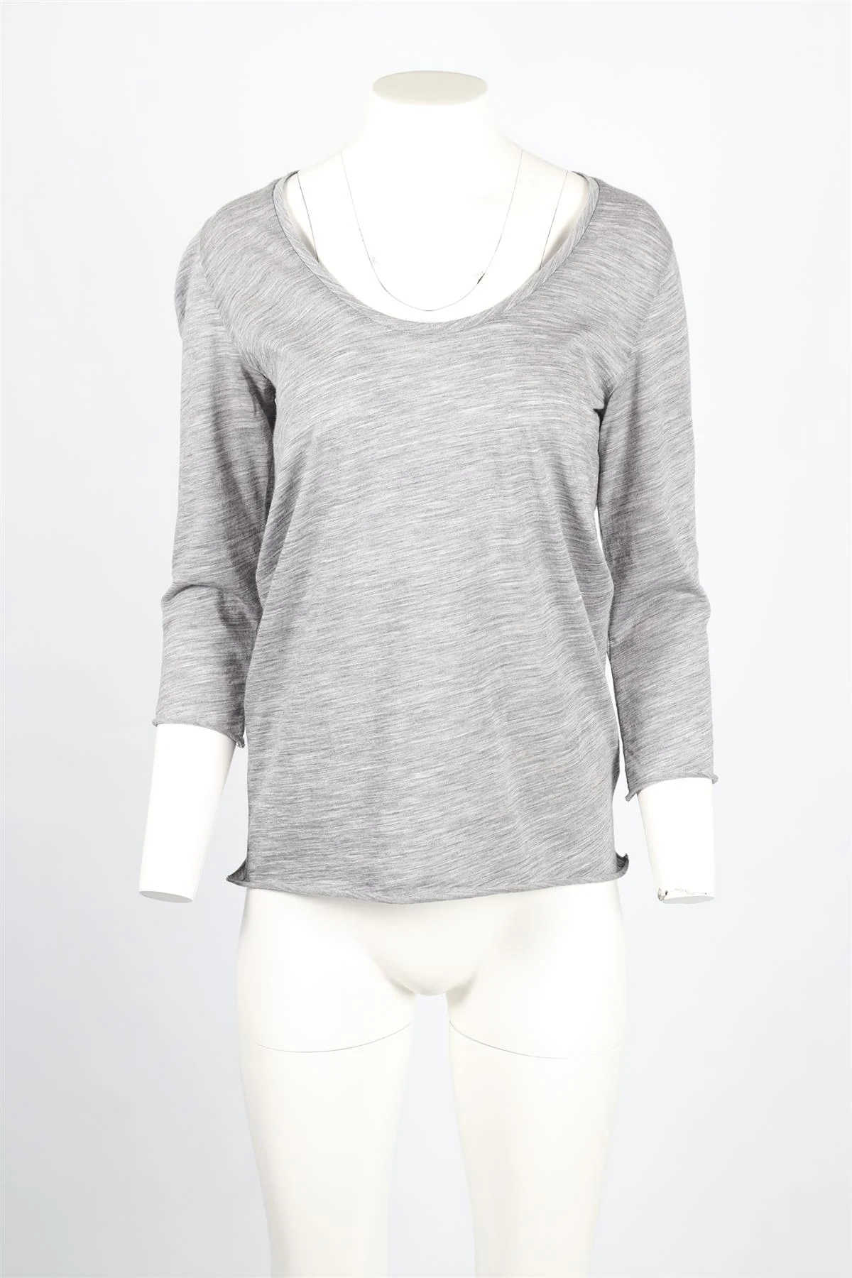 RAEY GREY WOOL TOP UK 10 - Image 2