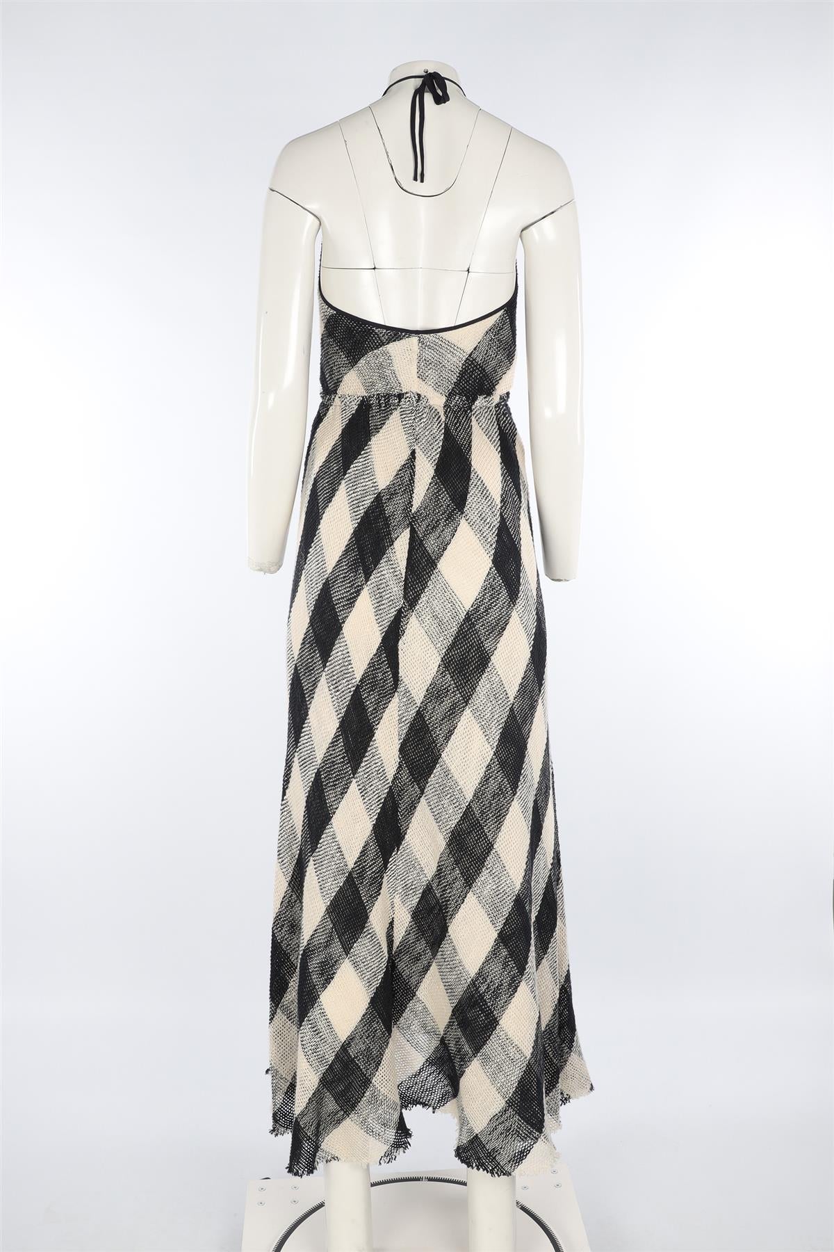 RAEY NAVY COTTON MAXI DRESS XXSMALL/XSMALL - Image 4