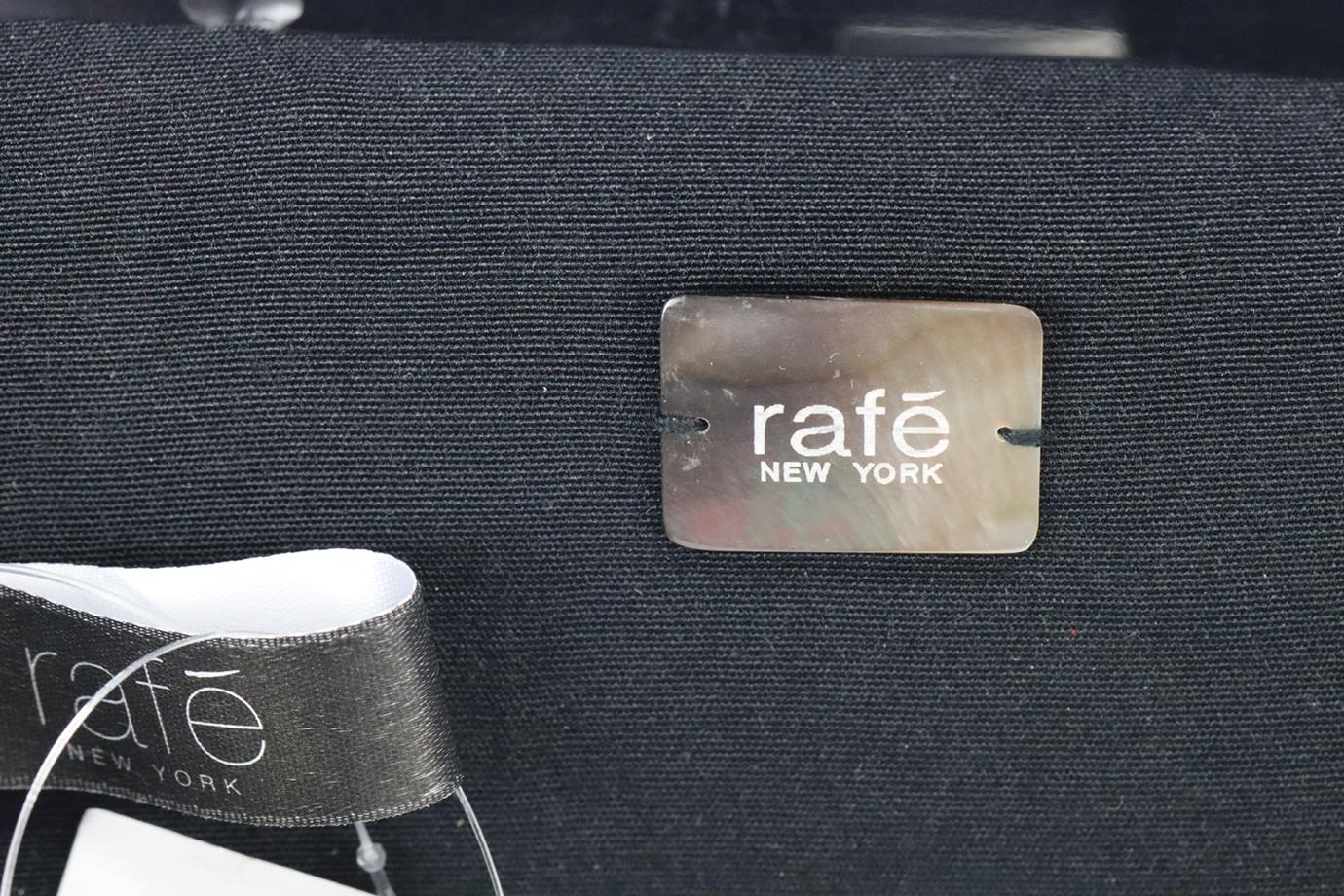 RAFÉ MOTHER OF PEARL AND SNAKE EFFECT LEATHER SILVER TONE CLUTCH - Image 7