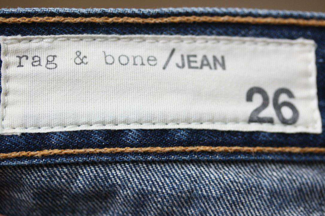 RAG AND BONE BOYFRIEND TORRINGTON CUT OFF DENIM SHORTS W26 UK 8 - Image 8