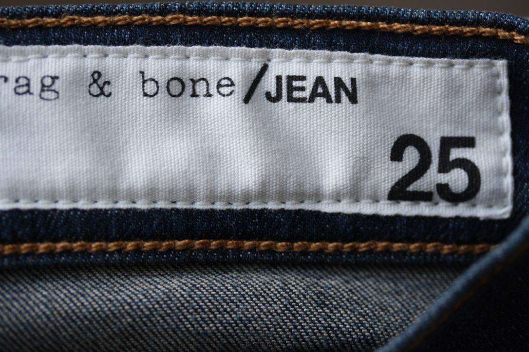 RAG AND BONE ORSON WITH HOLES CAPRI SKINNY JEANS W25 UK 6/8 - Image 10