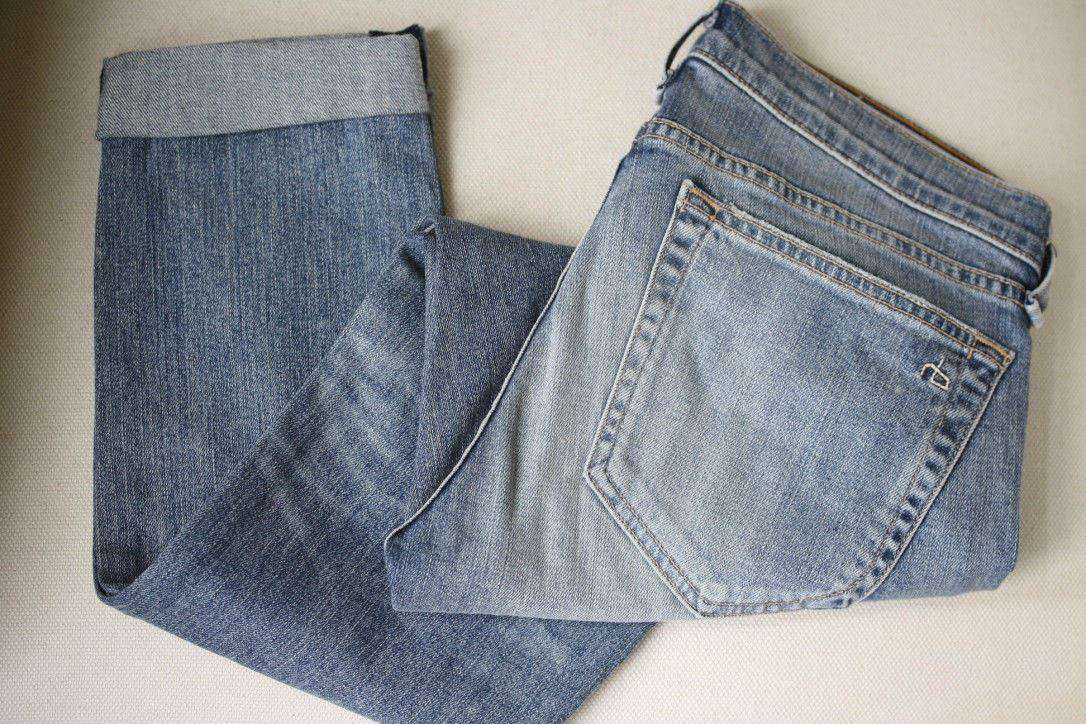 RAG AND BONE THE DRE BOYFRIEND MARINER JEANS W25 UK 6/8 - Image 11