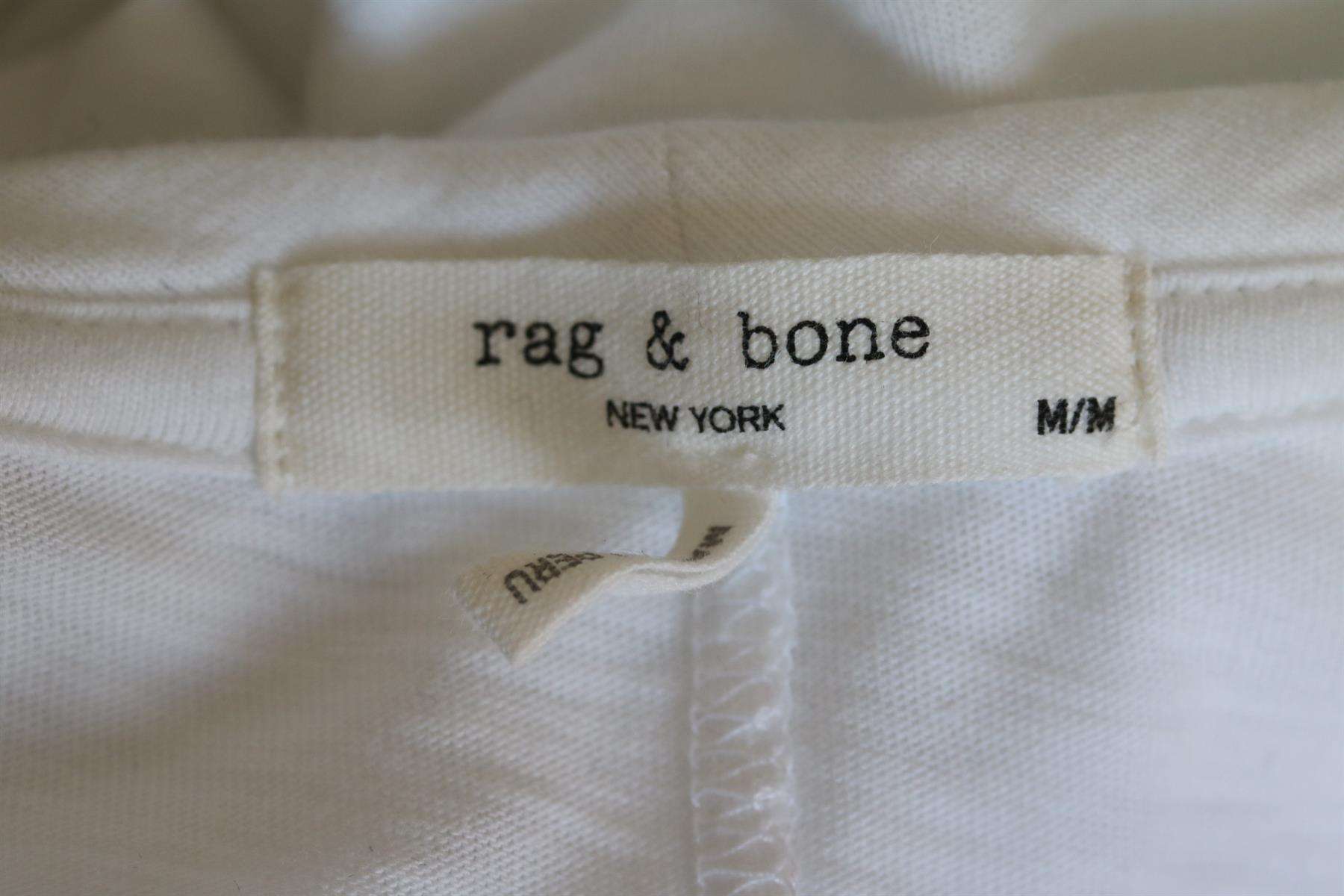 RAG AND BONE THE LONG SLEEVE COTTON JERSEY TOP MEDIUM - Image 4