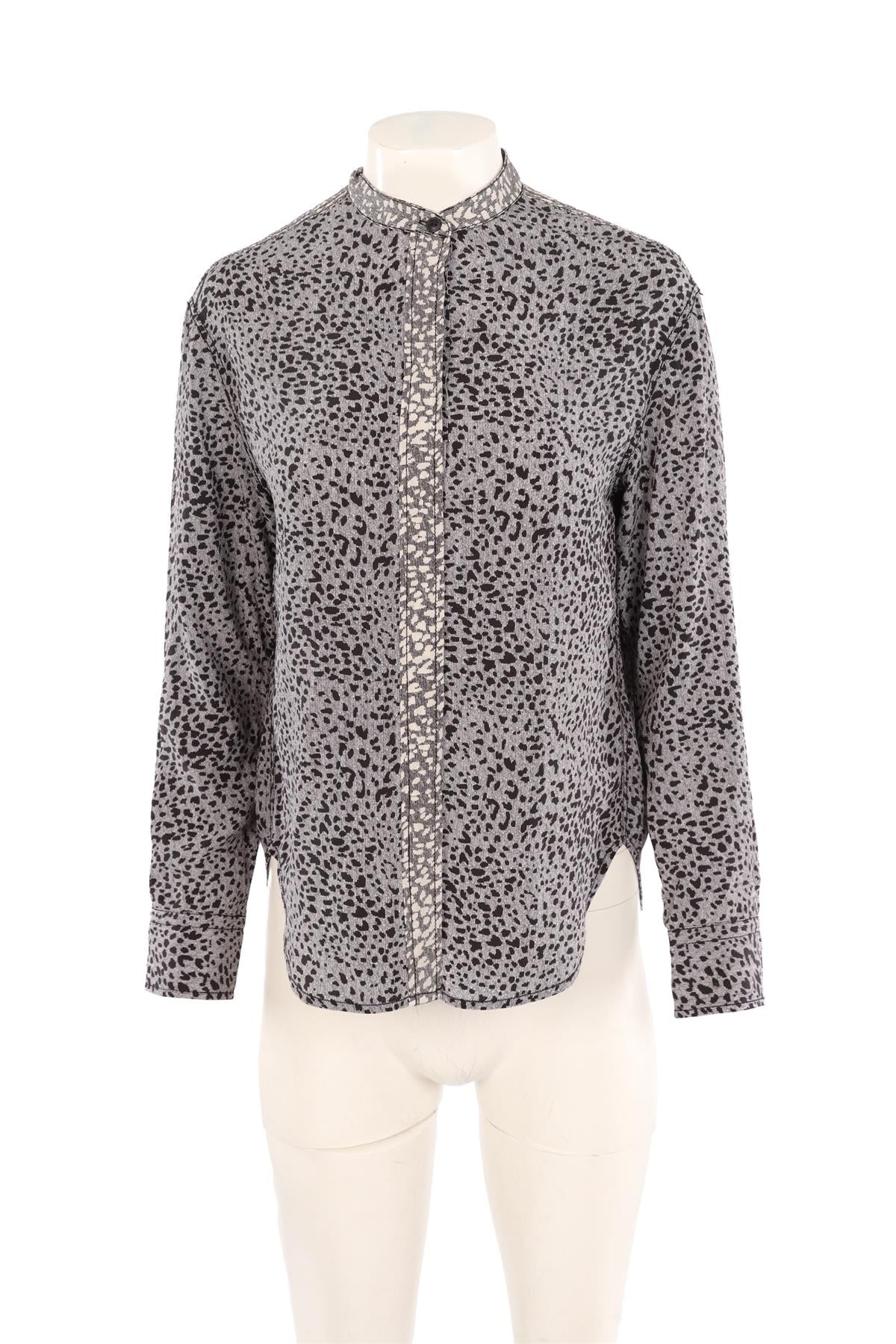 RAG & BONE GREY SILK SHIRT SMALL - Image 2
