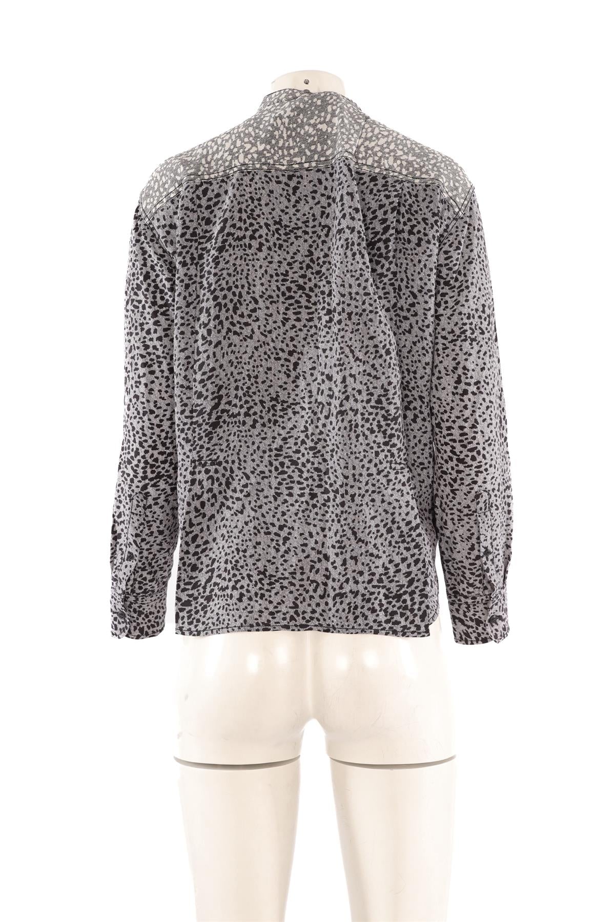 RAG & BONE GREY SILK SHIRT SMALL - Image 4