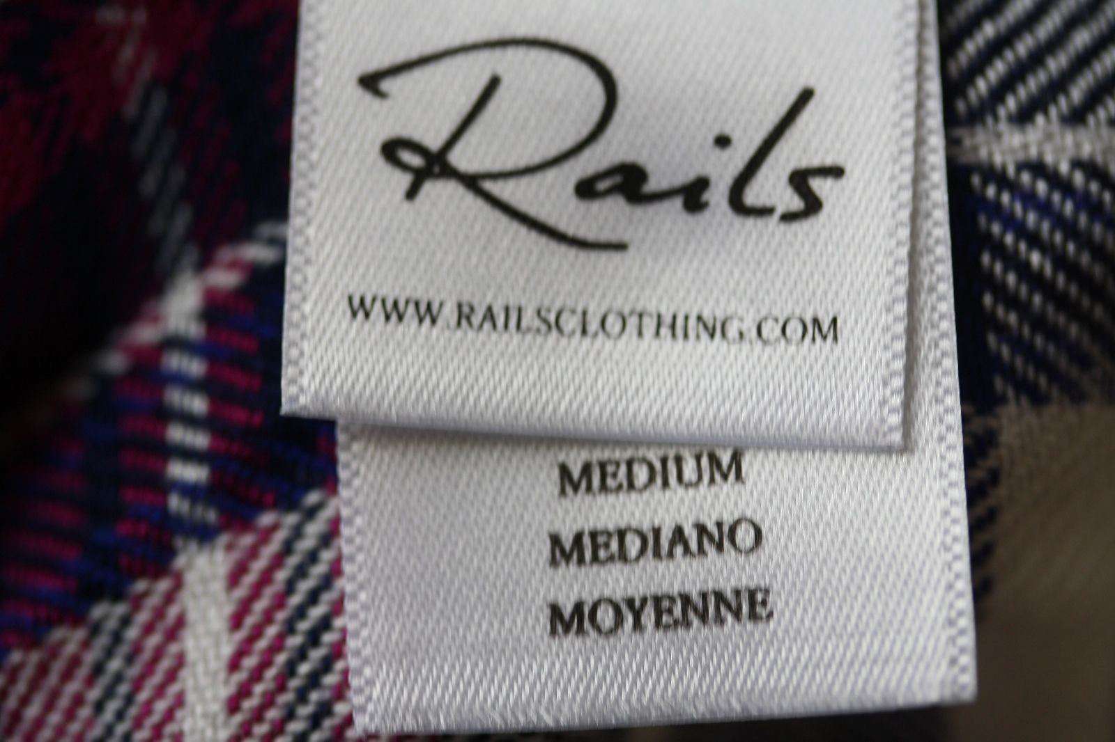 RAILS JORDYN PLAID SLEEVELESS HIGH-LOW SHIRT TUNIC DRESS MEDIUM - Image 9