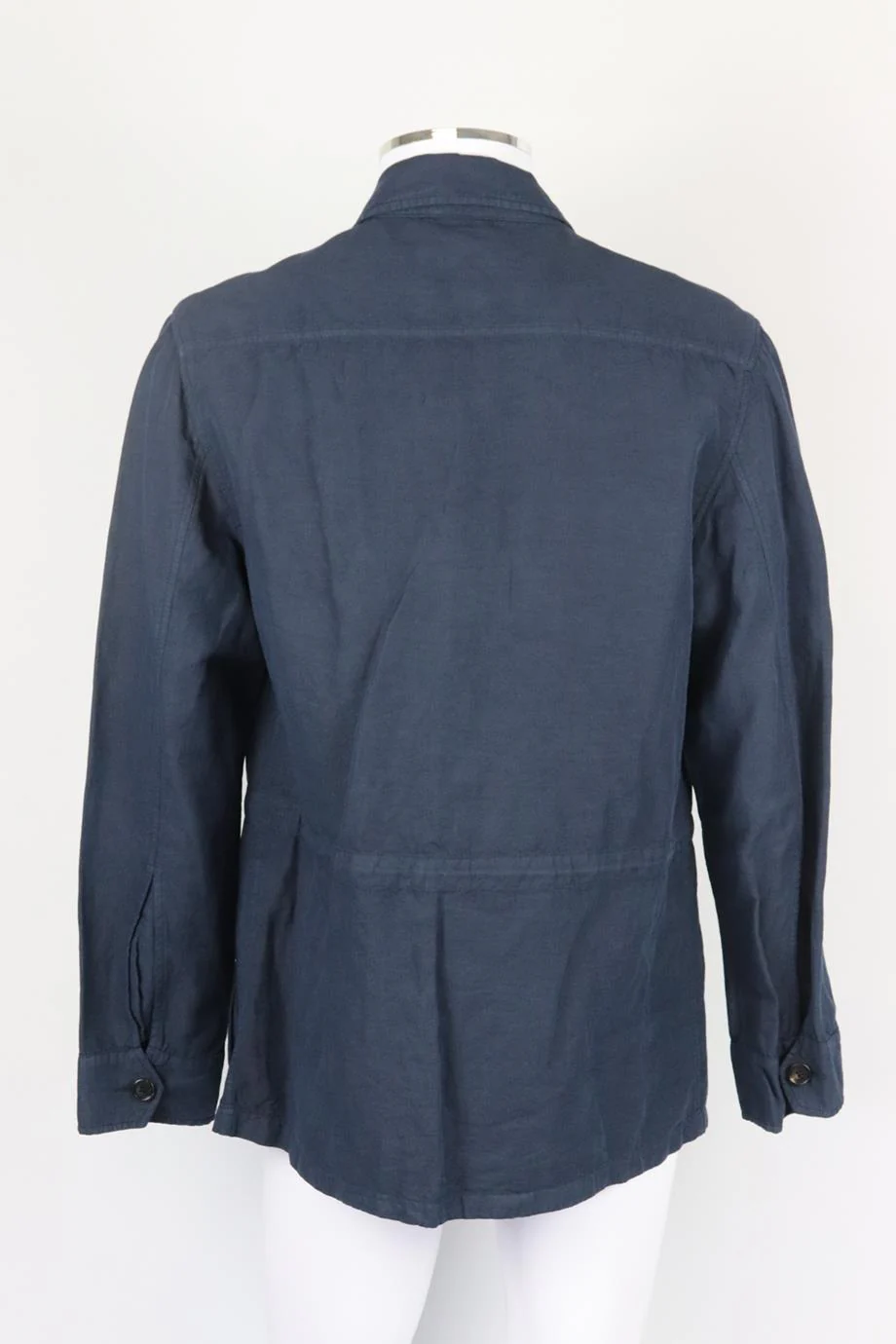 RALPH LAUREN BLACK LABEL MEN'S LINEN AND COTTON BLEND UTILITY JACKET LARGE - Image 3