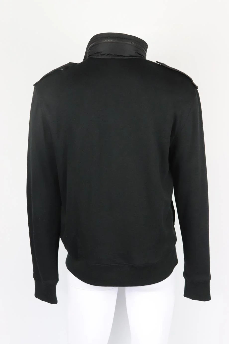 RALPH LAUREN BLACK LABEL MEN'S SHELL PANELED COTTON JERSEY JACKET LARGE - Image 4