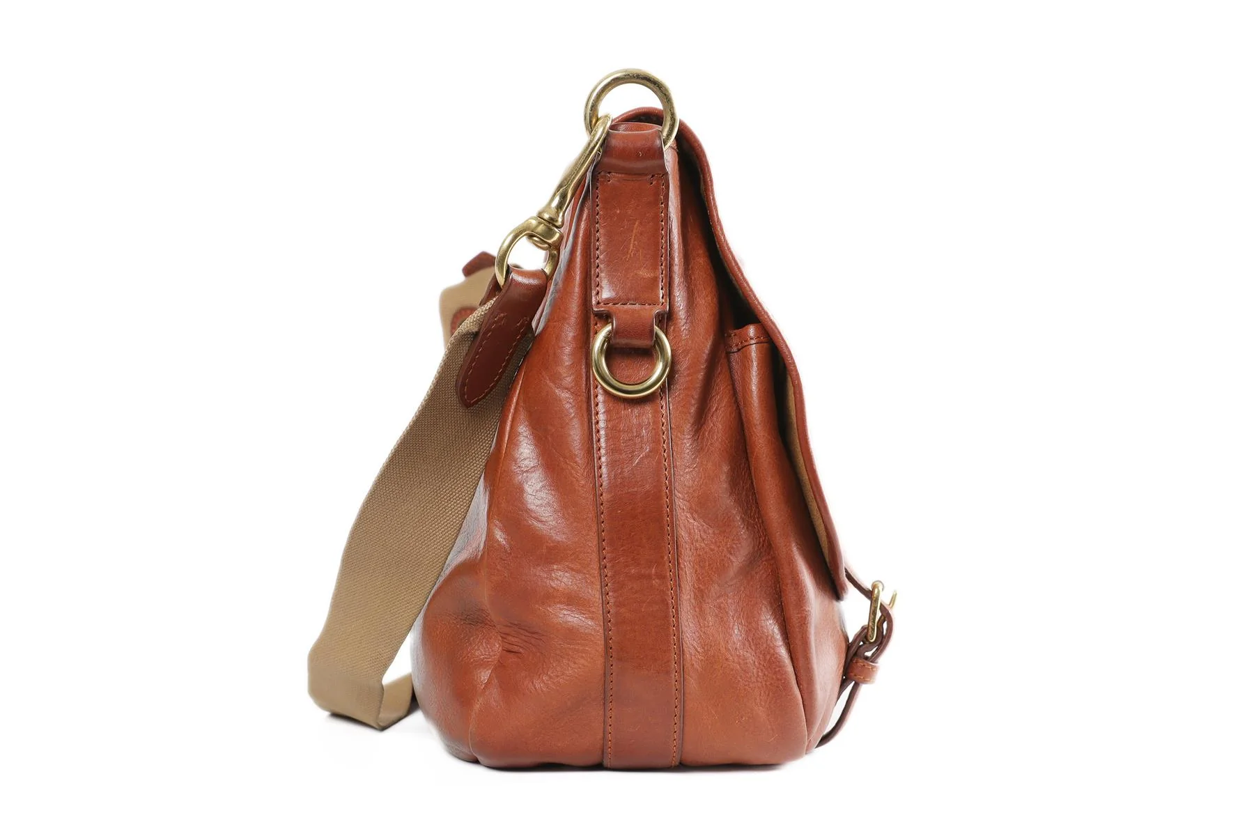 RALPH LAUREN BROWN LEATHER SHOULDER BAG - Image 5