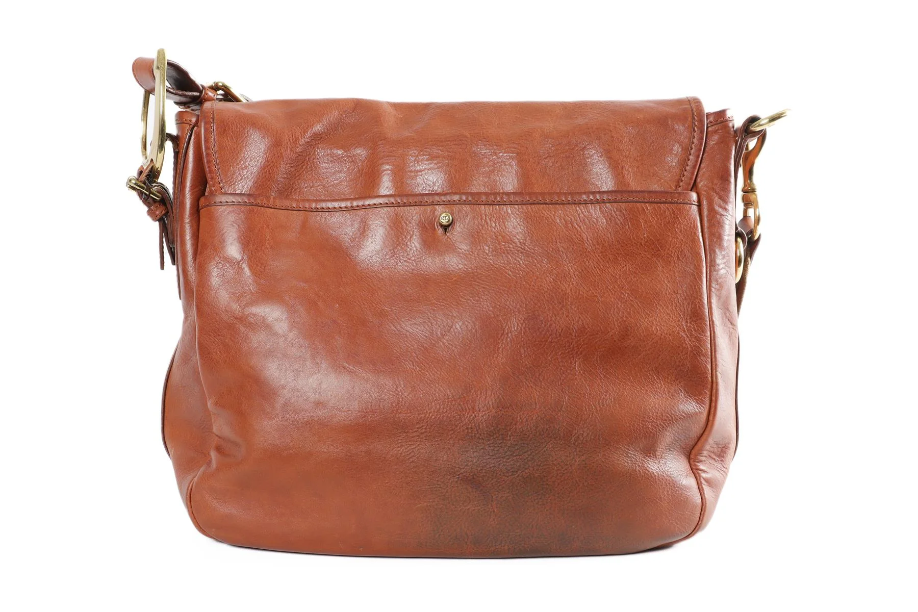 RALPH LAUREN BROWN LEATHER SHOULDER BAG - Image 7
