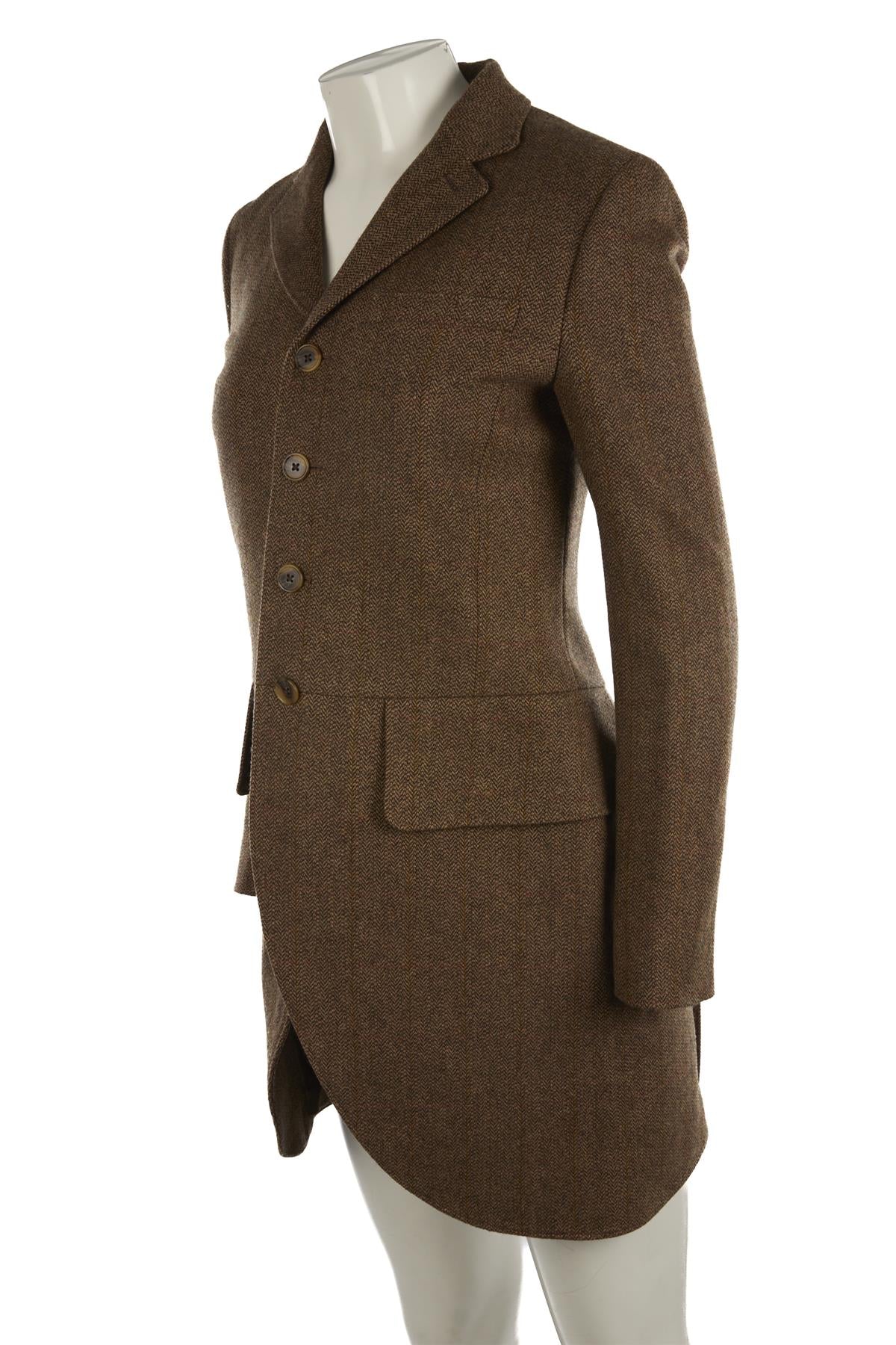 RALPH LAUREN BROWN WOOL BLAZER US 6 UK 10 - Image 3