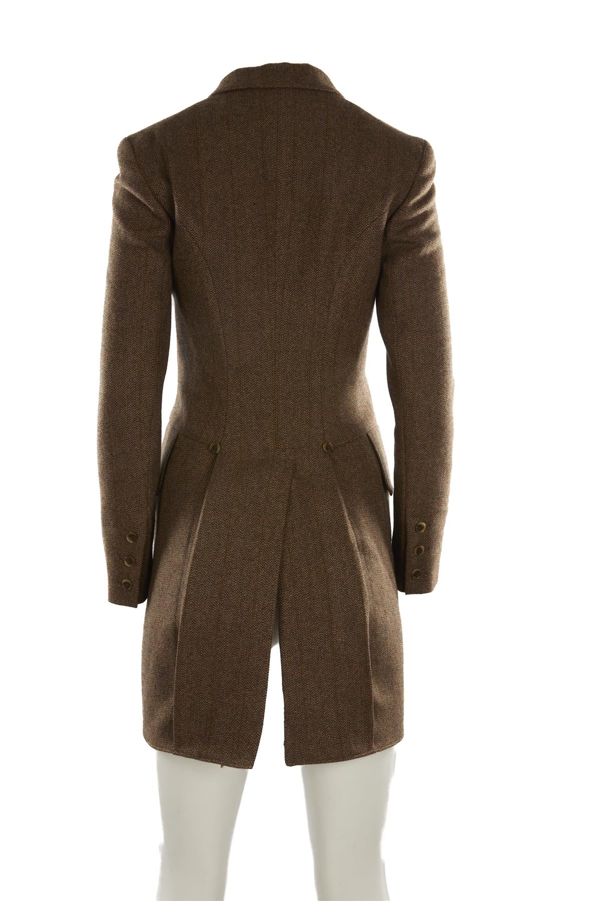 RALPH LAUREN BROWN WOOL BLAZER US 6 UK 10 - Image 4