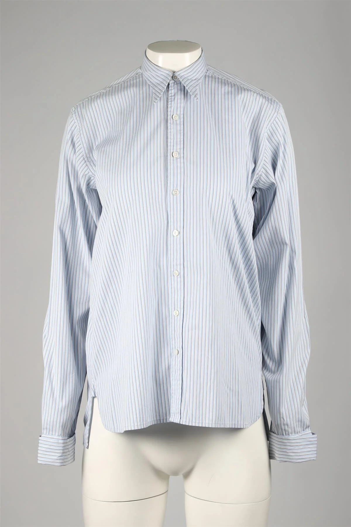 RALPH LAUREN COLLECTION BLUE COTTON SHIRT US 6 UK 10 - Image 2