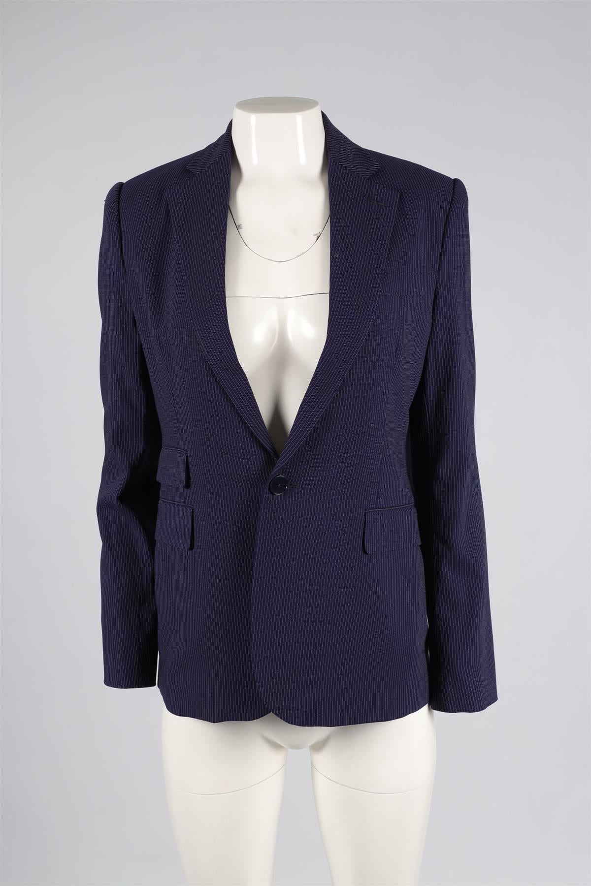 RALPH LAUREN COLLECTION NAVY WOOL BLAZER US 6 UK 10 - Image 2