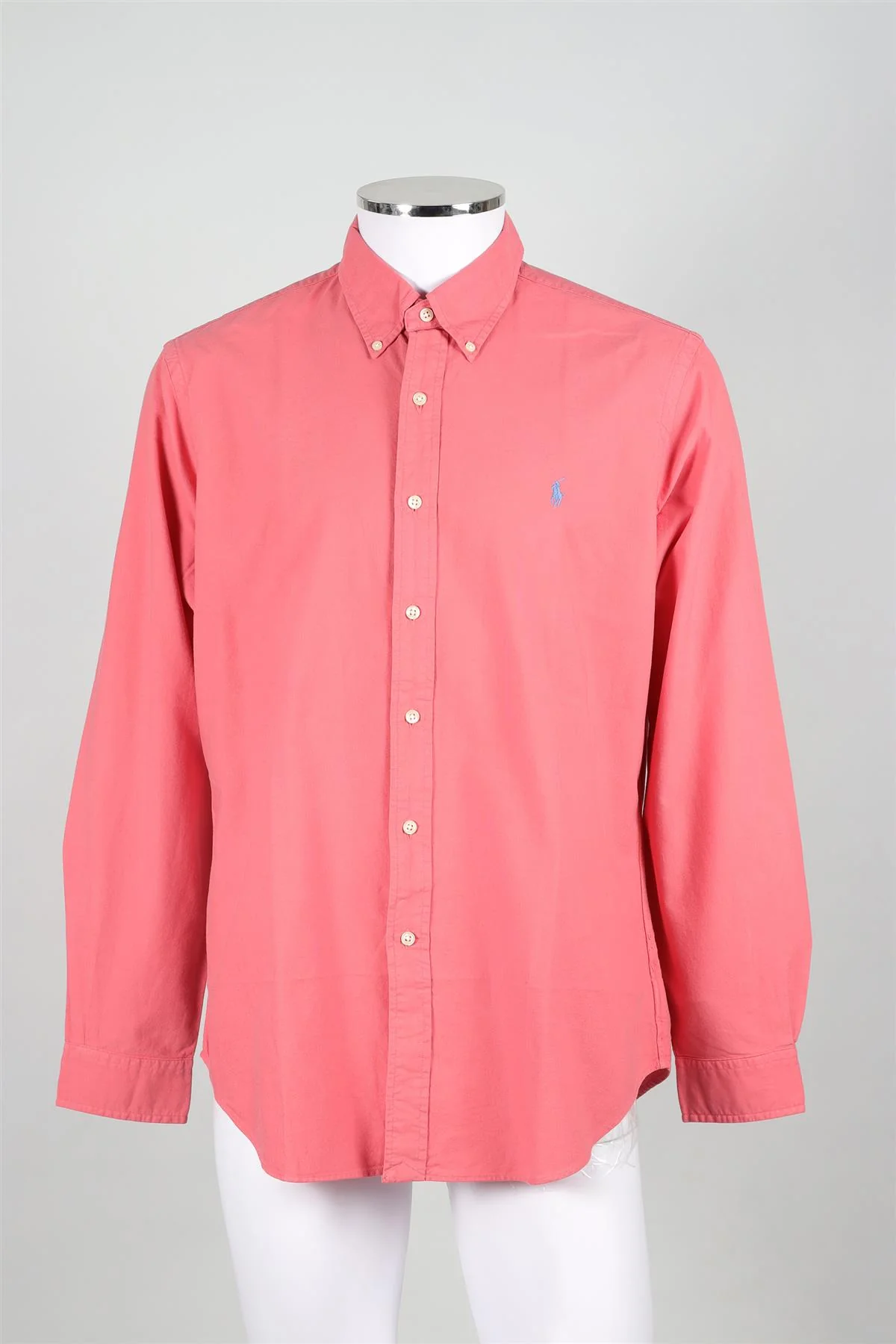RALPH LAUREN CORAL MEN'S COTTON SHIRT LARGE - Image 2