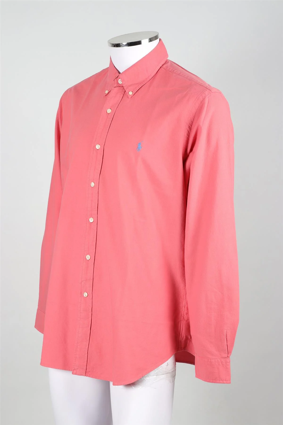 RALPH LAUREN CORAL MEN'S COTTON SHIRT LARGE - Image 3