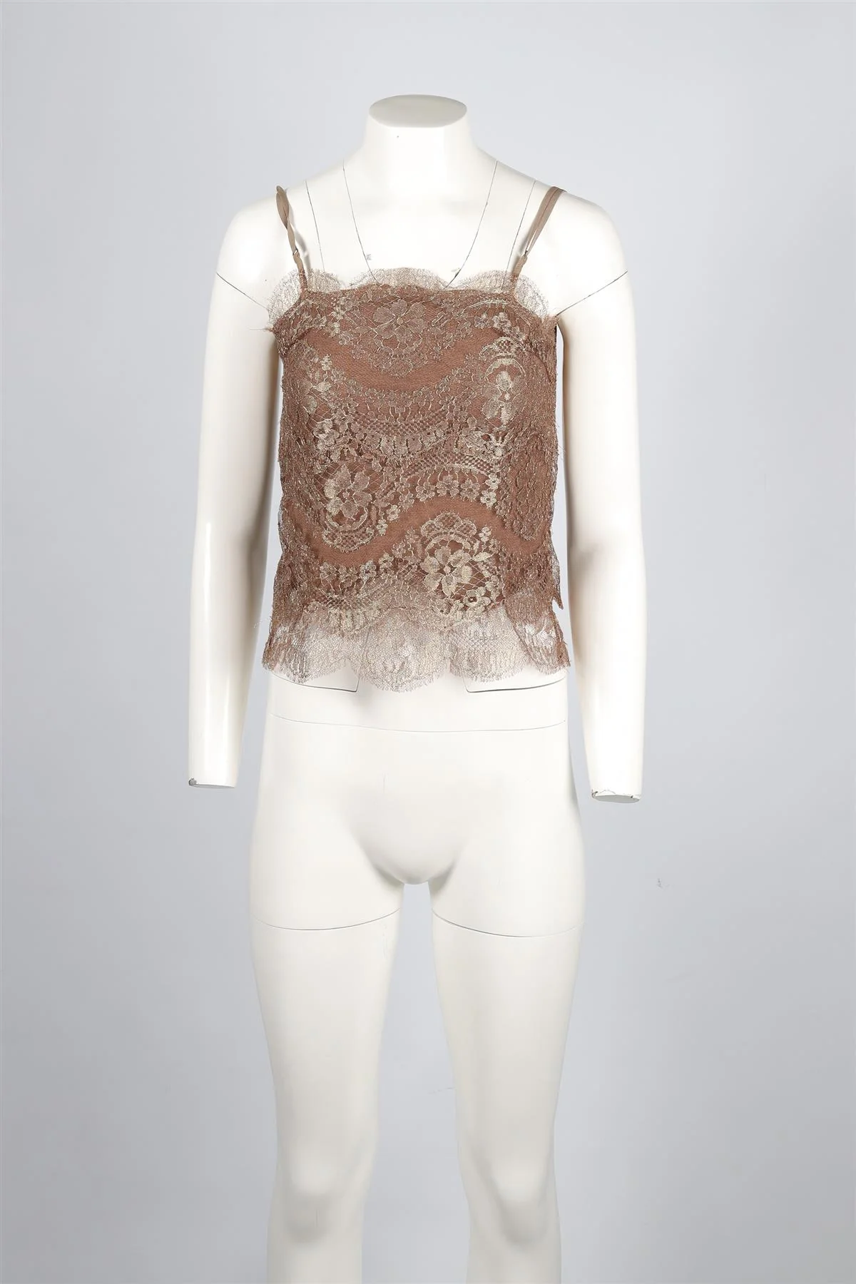 RALPH LAUREN GOLD LACE TOP SMALL - Image 2