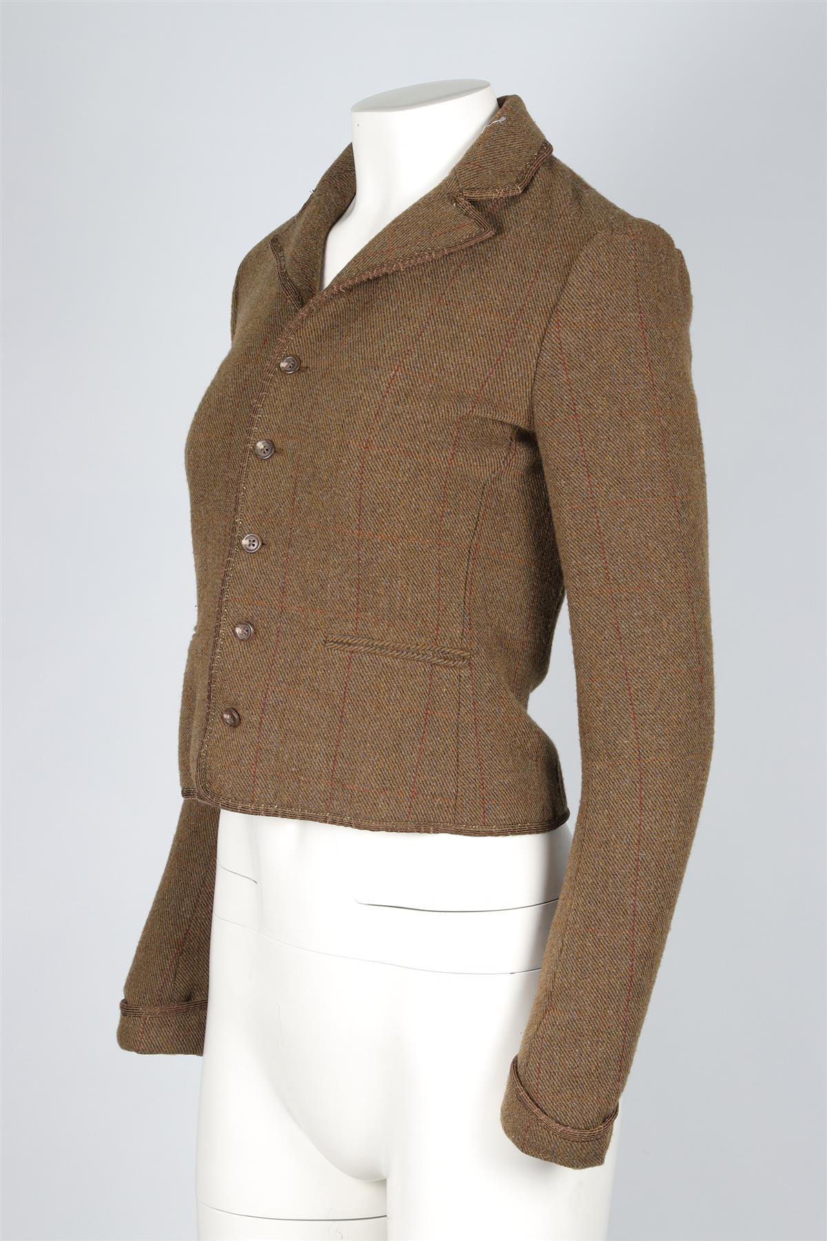 RALPH LAUREN GREEN WOOL BLAZER US 2 UK 6 - Image 3