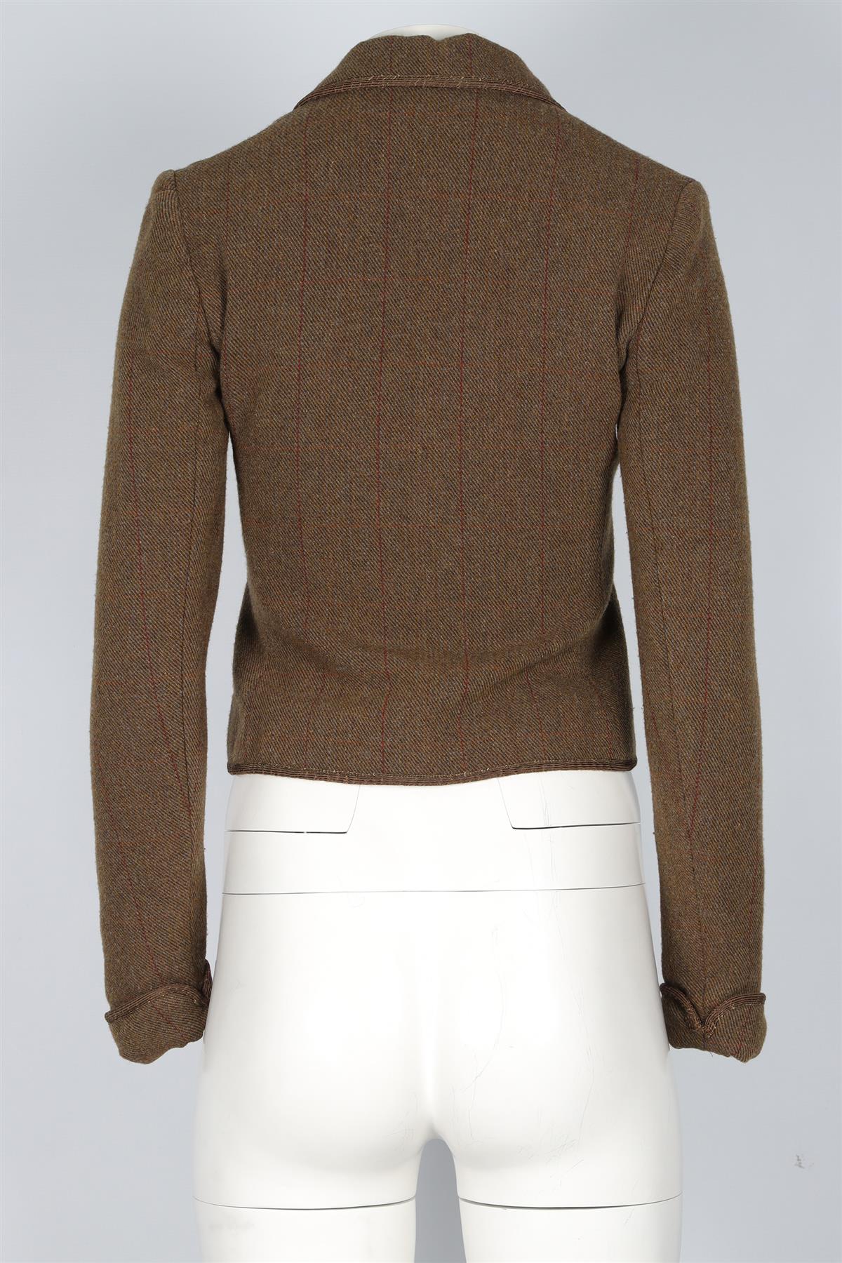 RALPH LAUREN GREEN WOOL BLAZER US 2 UK 6 - Image 4