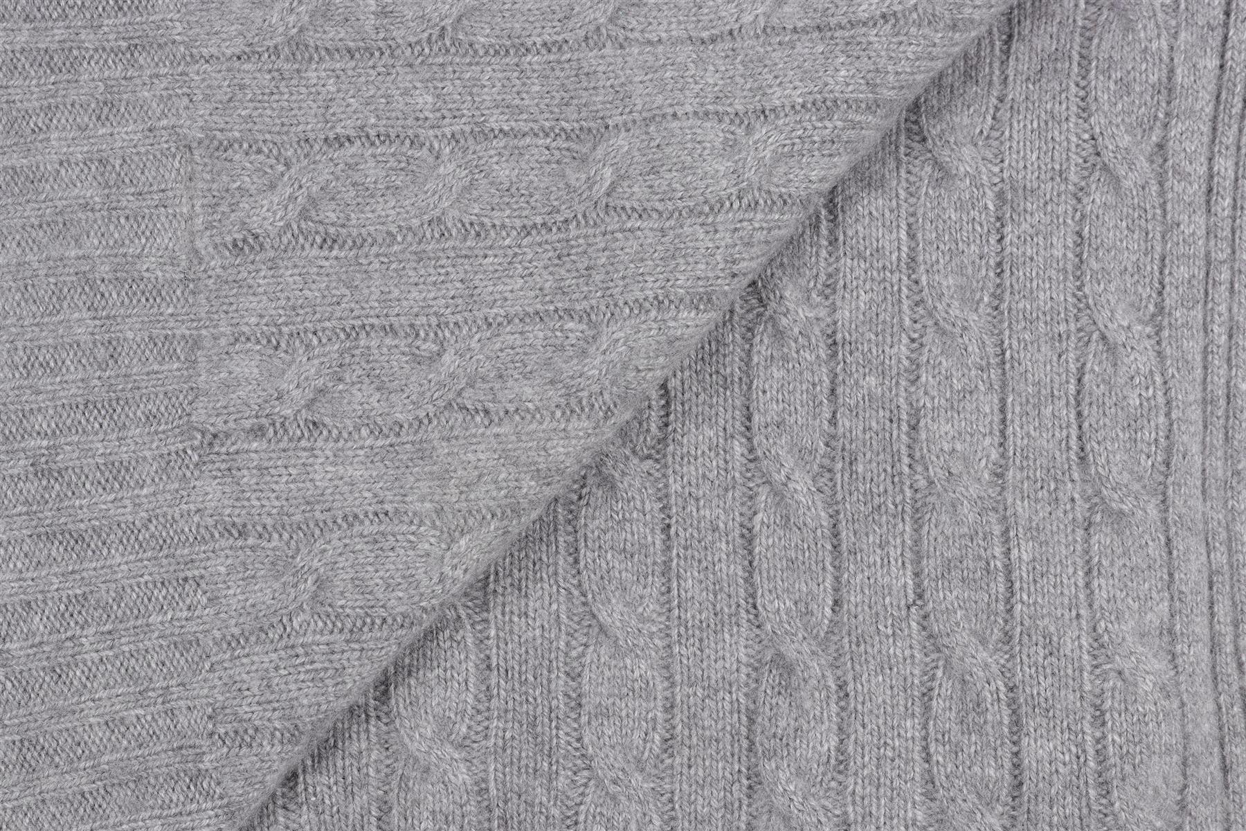 RALPH LAUREN GREY CASHMERE THROW - Image 3