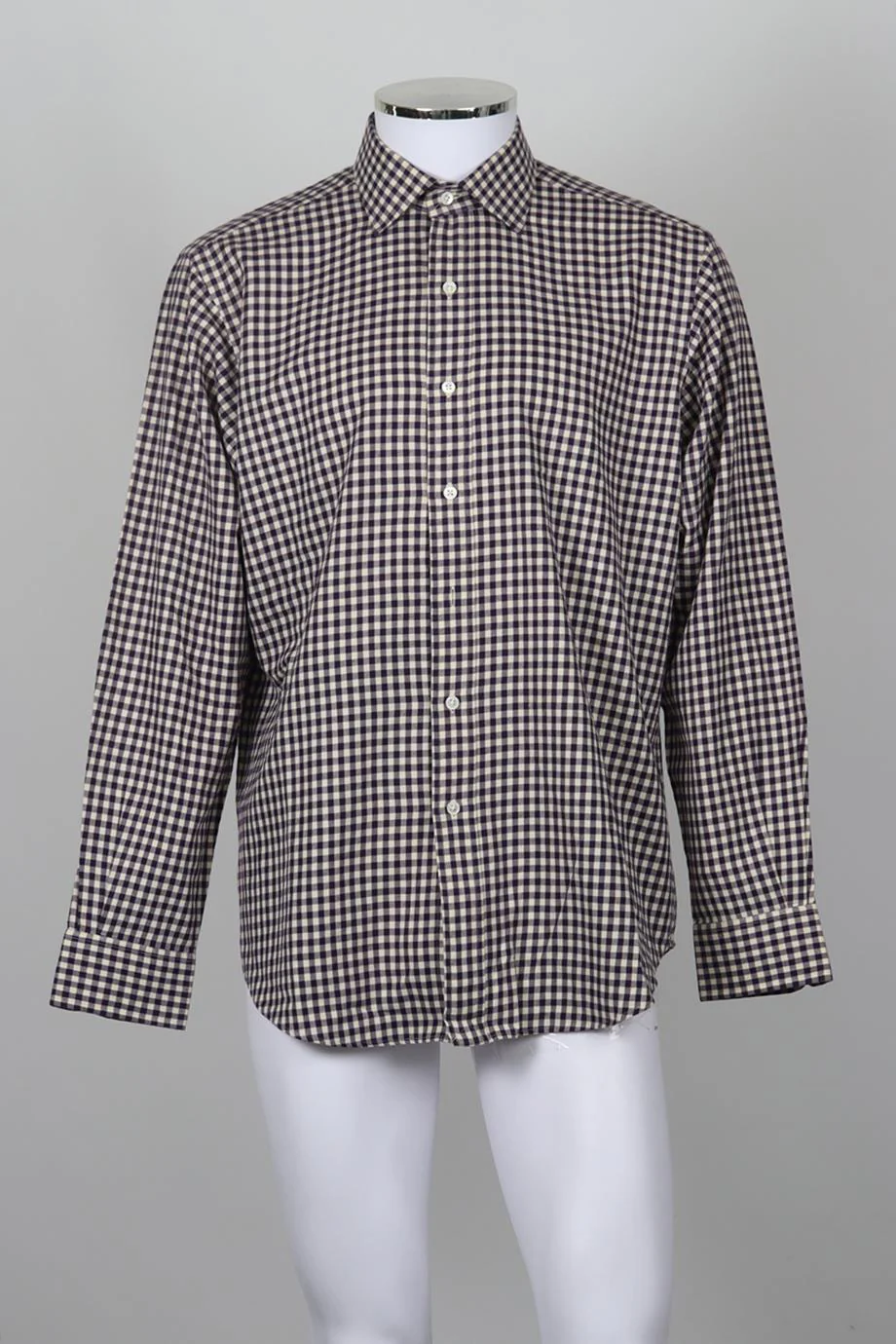 RALPH LAUREN MEN'S CHECKED COTTON SHIRT LARGE - Image 2