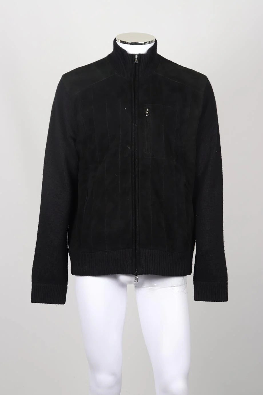 RALPH LAUREN MEN'S SUEDE AND CASHMERE BLEND JACKET LARGE - Image 2