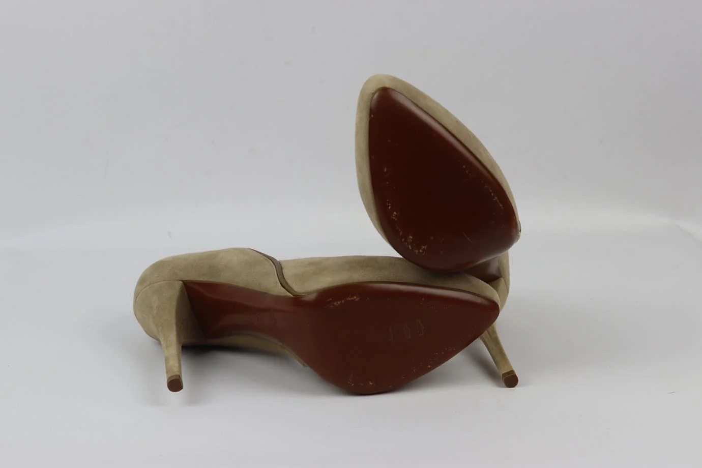 RALPH LAUREN PURPLE LABEL SUEDE PLATFORM PUMPS EU 39.5 UK 6.5 US 9.5 - Image 5