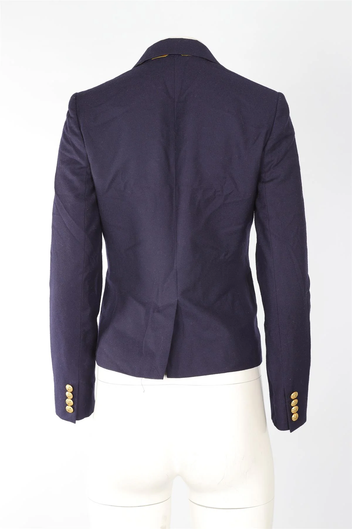 RALPH LAUREN RUGBY NAVY WOOL BLAZER US 0 UK 4 - Image 4