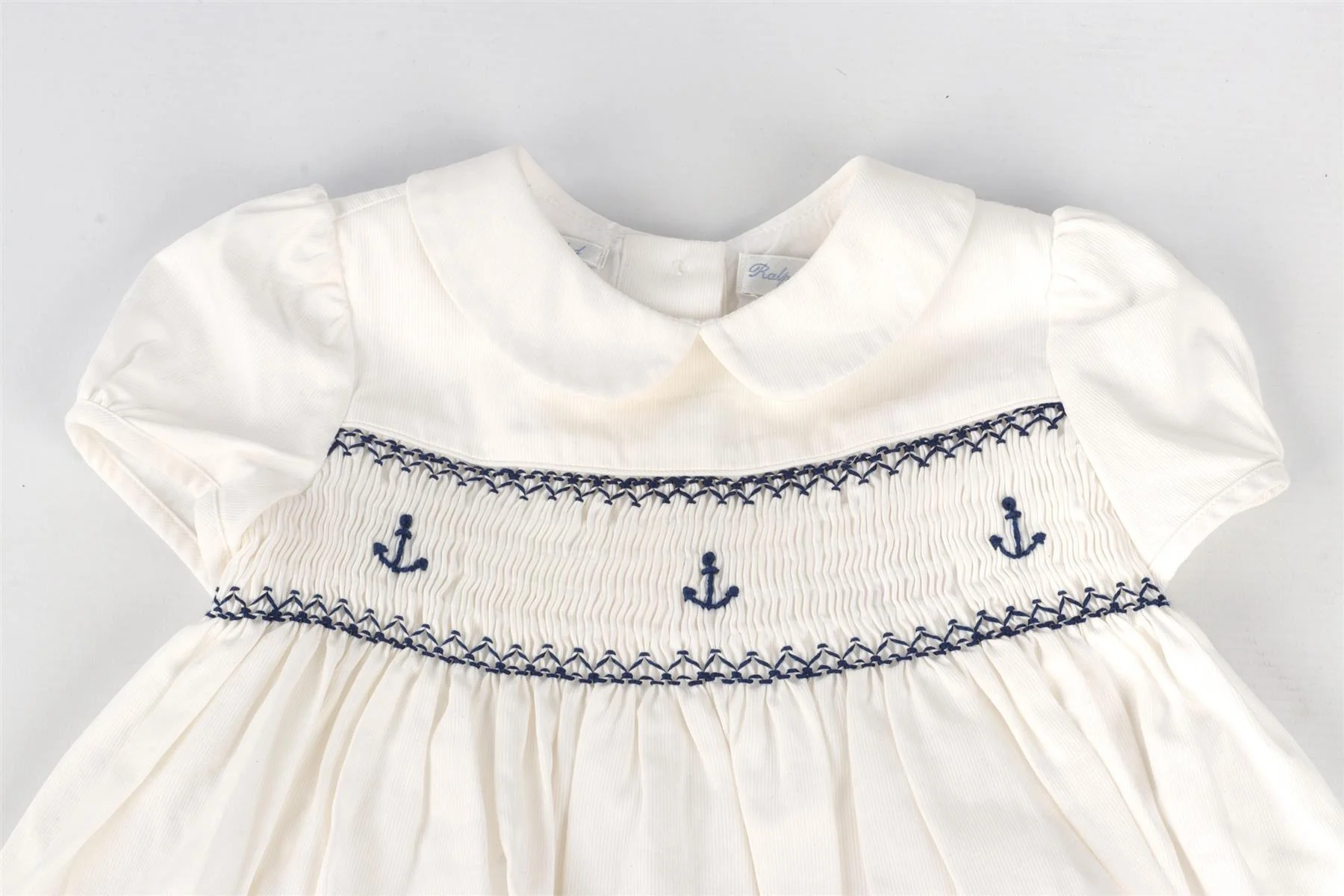 RALPH LAUREN WHITE BABY GIRLS DRESS AND BLOOMERS 18 MONTHS - Image 4