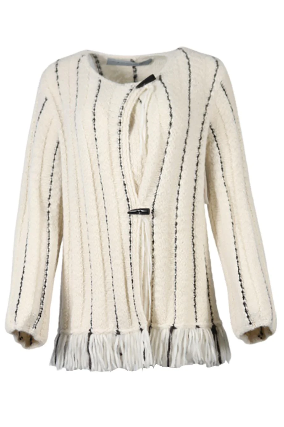 RAQUEL ALLEGRA ALPACA AND WOOL BLEND CARDIGAN MEDIUM - Image 5