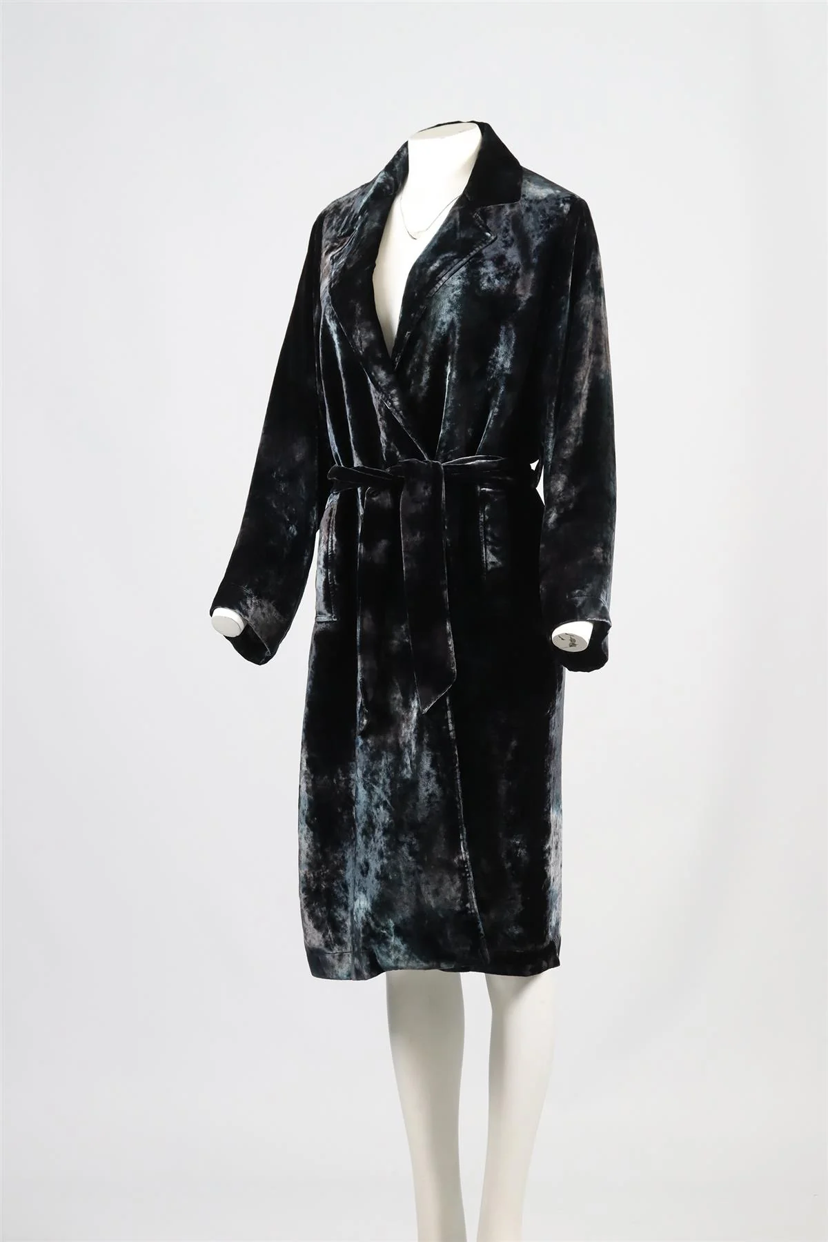 RAQUEL ALLEGRA BELTED VELVET COAT UK 6 - Image 3