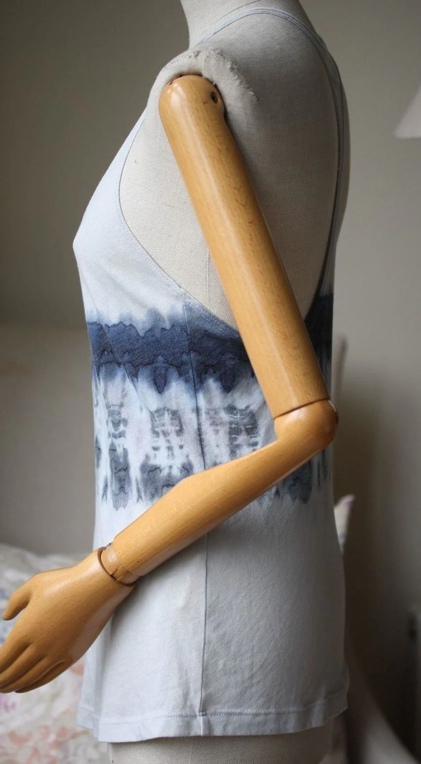 RAQUEL ALLEGRA TIE-DYE COTTON-BLEND JERSEY TANK TOP 1 UK 8 - Image 4
