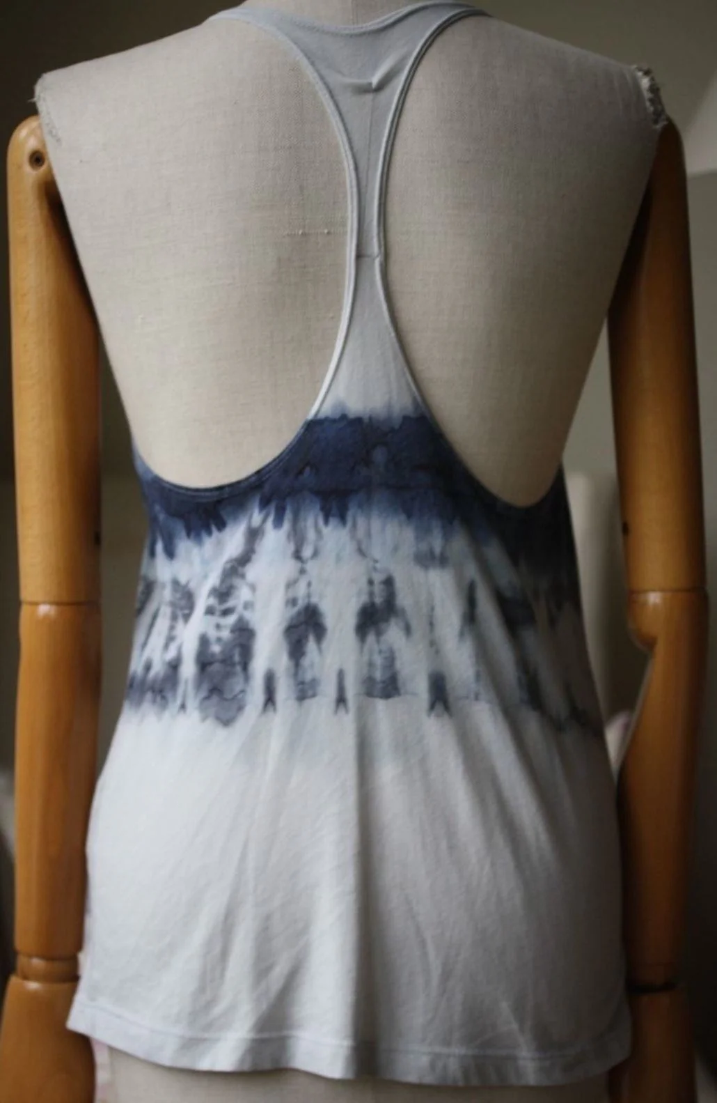 RAQUEL ALLEGRA TIE-DYE COTTON-BLEND JERSEY TANK TOP 1 UK 8 - Image 5