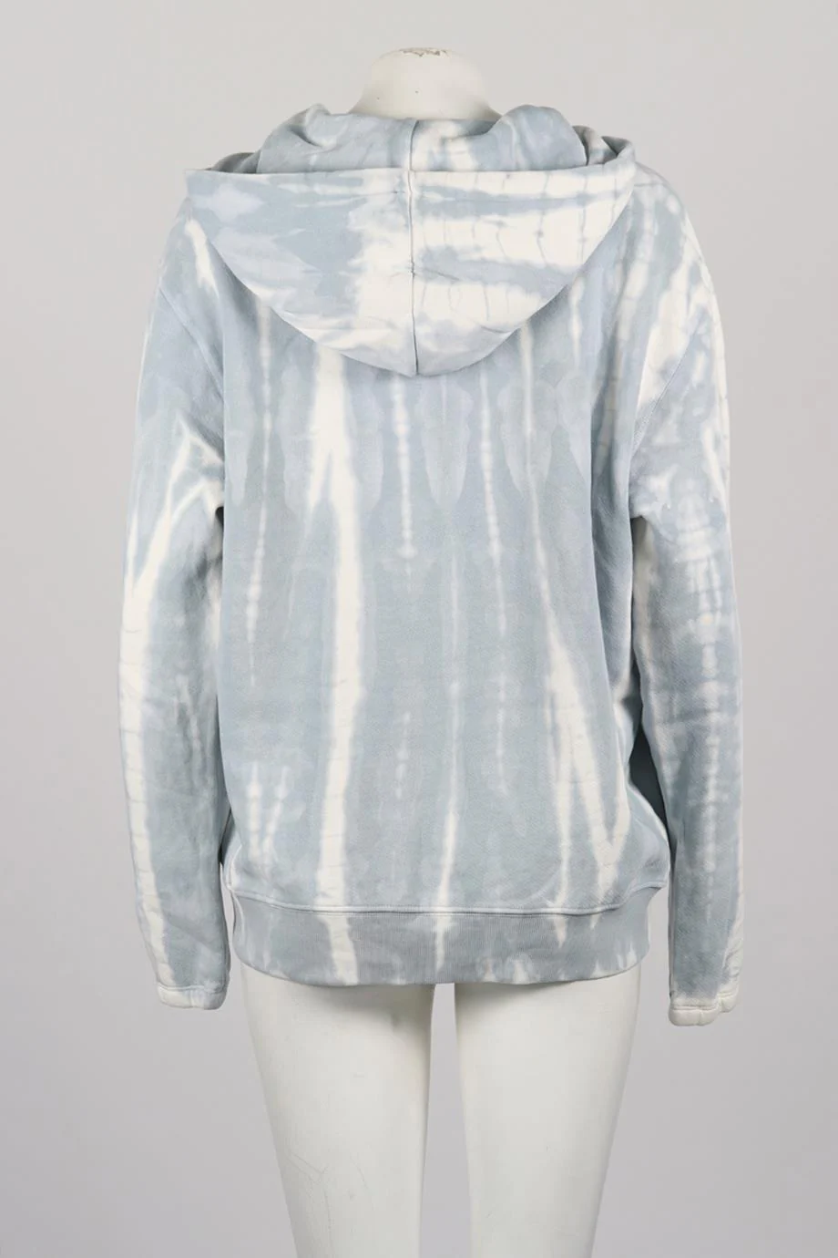 RAQUEL ALLEGRA TIE DYED COTTON BLEND HOODIE UK 8 - Image 4