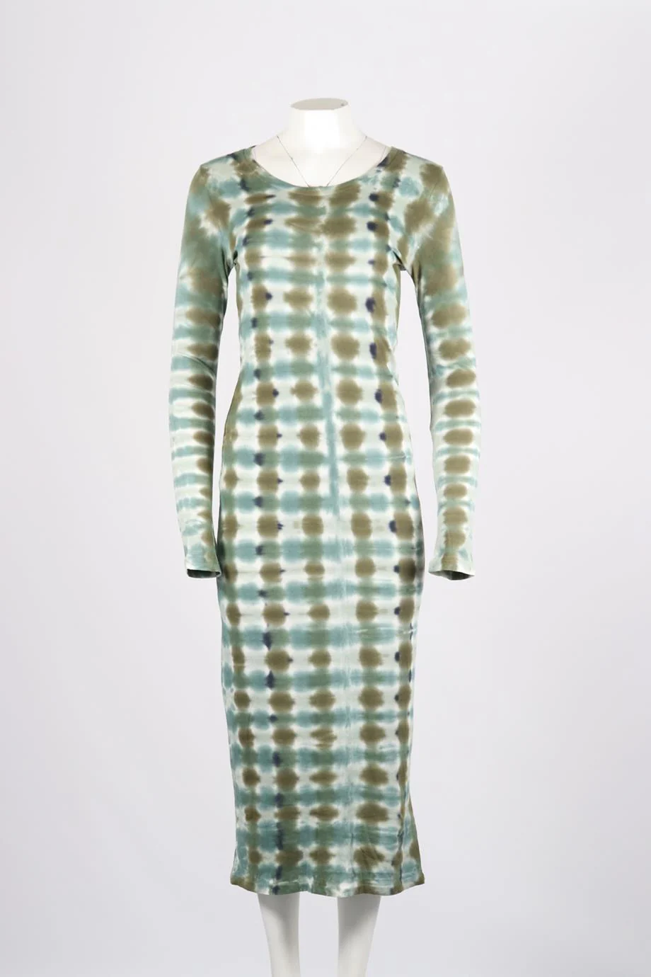 RAQUEL ALLEGRA TIE DYED COTTON JERSEY MIDI DRESS UK 8 - Image 2