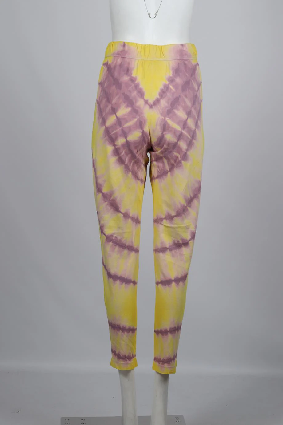 RAQUEL ALLEGRA TIE DYED COTTON JERSEY TAPERED PANTS UK 8 - Image 4