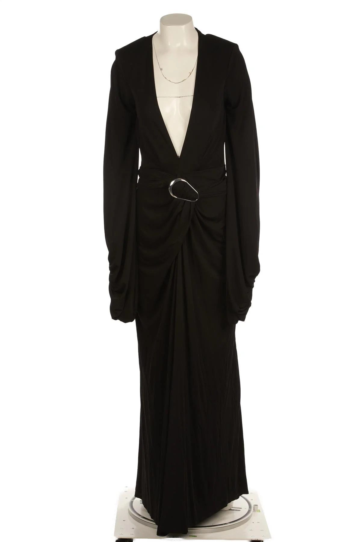 RAT & BOA BLACK JERSEY MAXI DRESS SMALL - Image 2