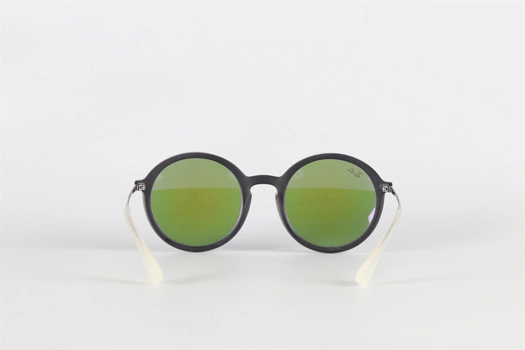 RAY-BAN PURPLE ROUND FRAME ACETATE SUNGLASSES - Image 4