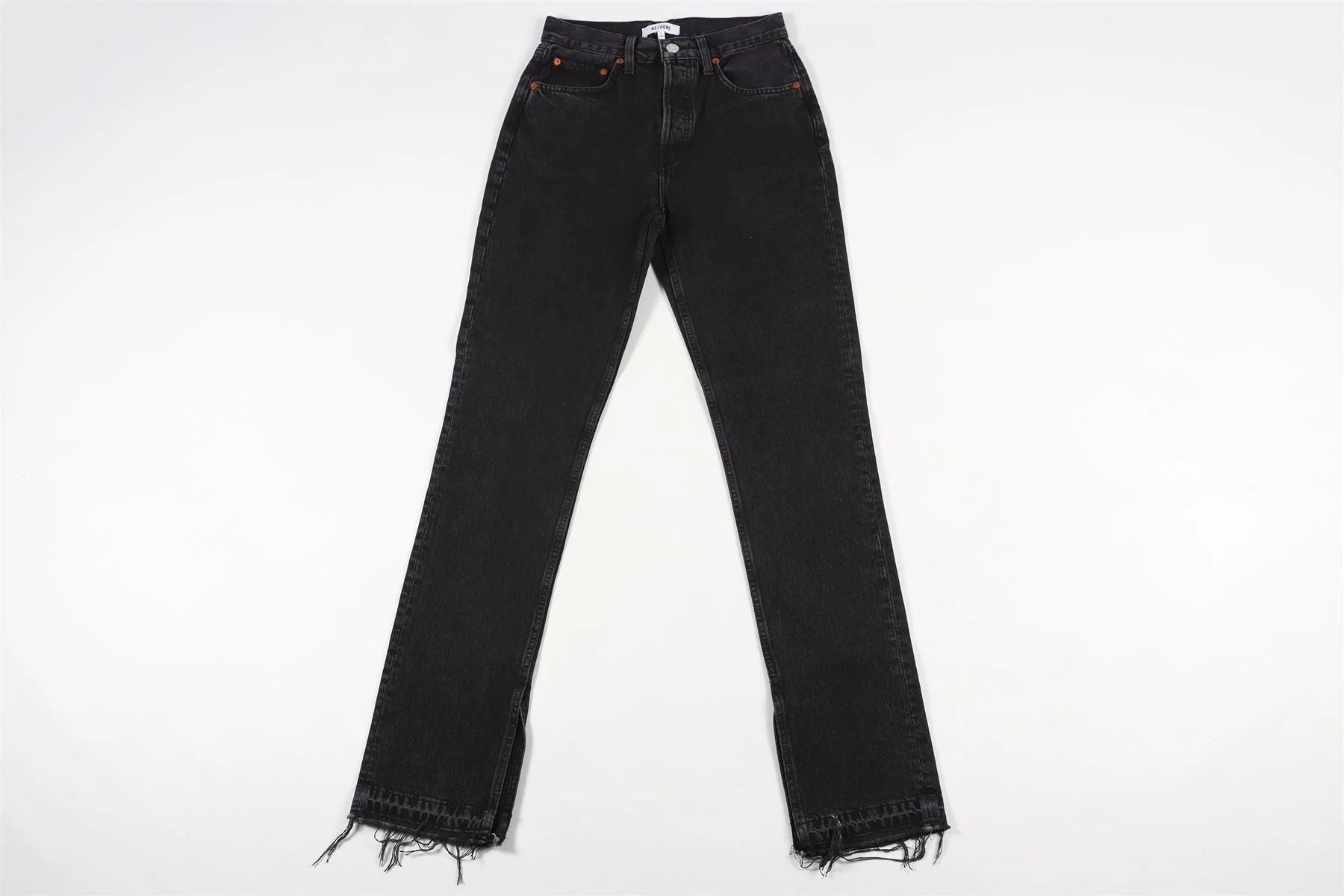 RE/DONE BLACK STRAIGHT LEG JEANS W24 - Image 2