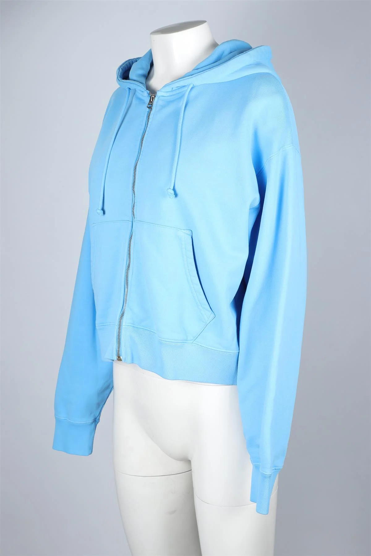 RE/DONE BLUE COTTON HOODIE SMALL - Image 3