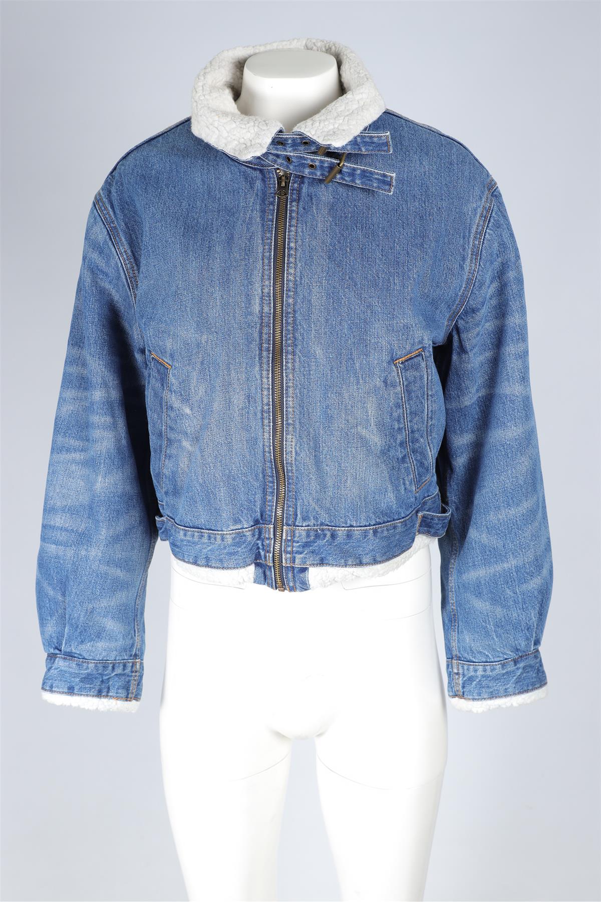 RE/DONE BLUE DENIM JACKET SMALL - Image 2