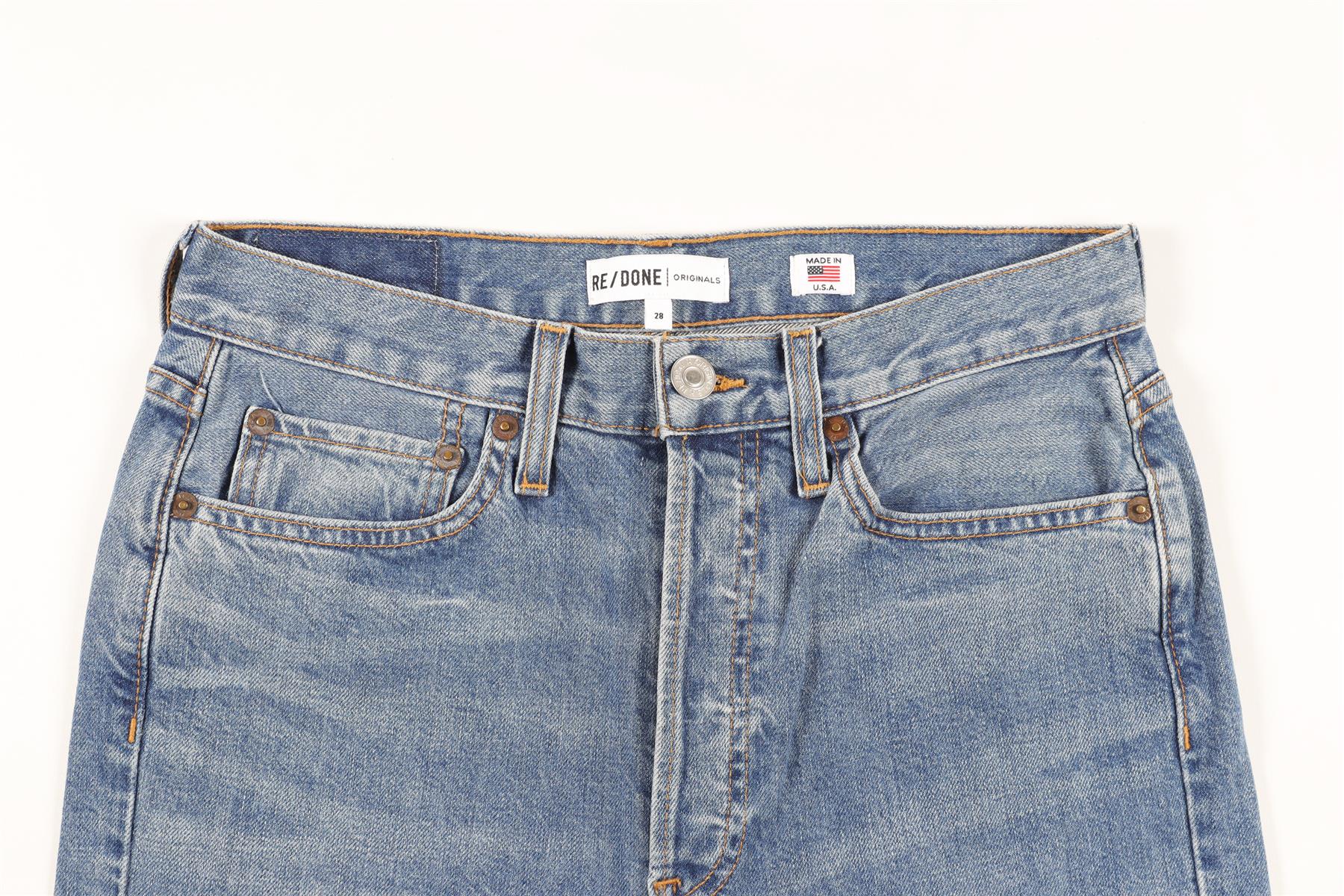 RE/DONE BLUE HIGH WAIST SKINNY JEANS W28 UK 10 - Image 3